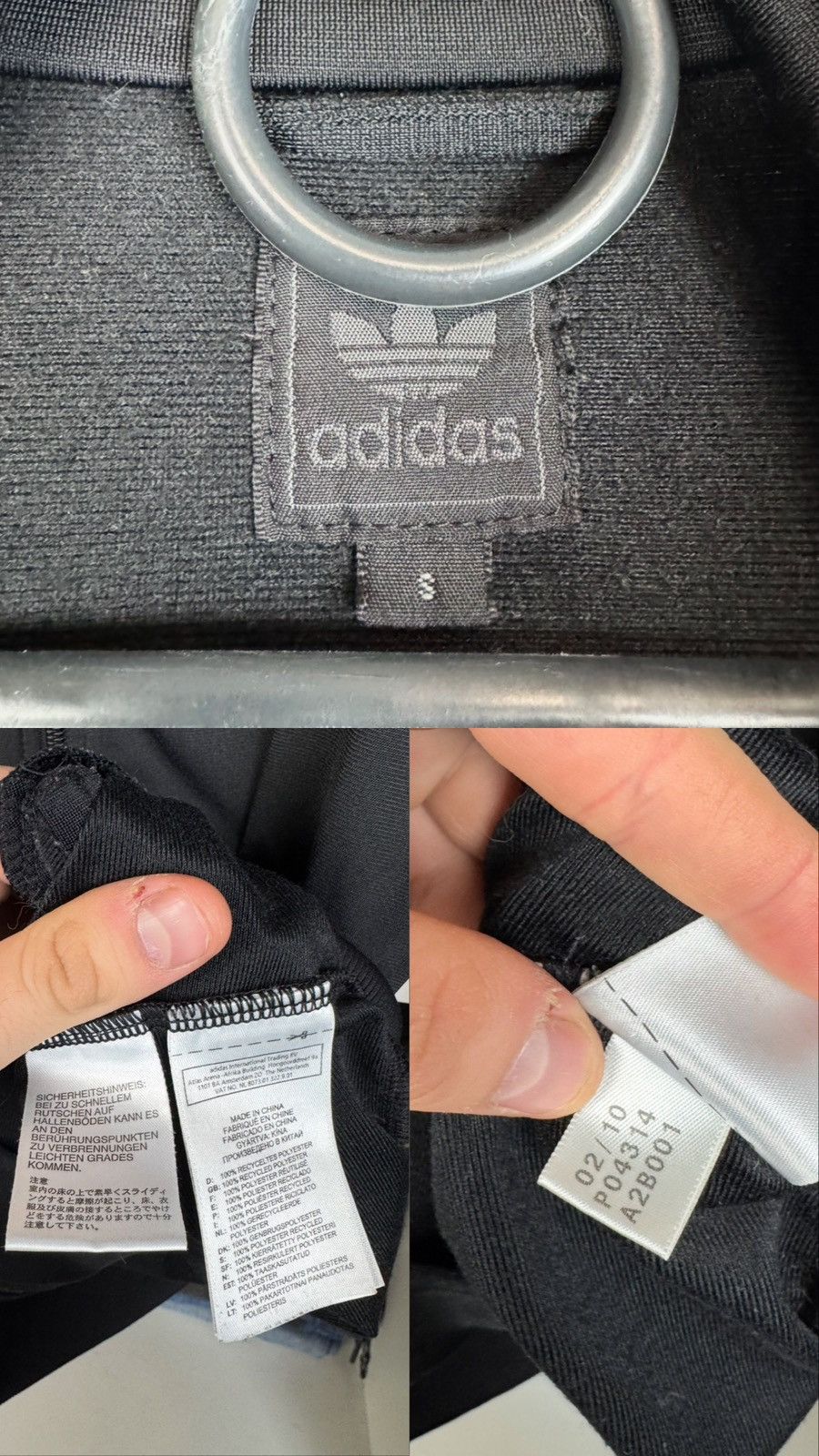 Adidas Vintage Adidas Originals Grun Track Jacket Rasta Black Size US S / EU 44-46 / 1 - 5 Thumbnail