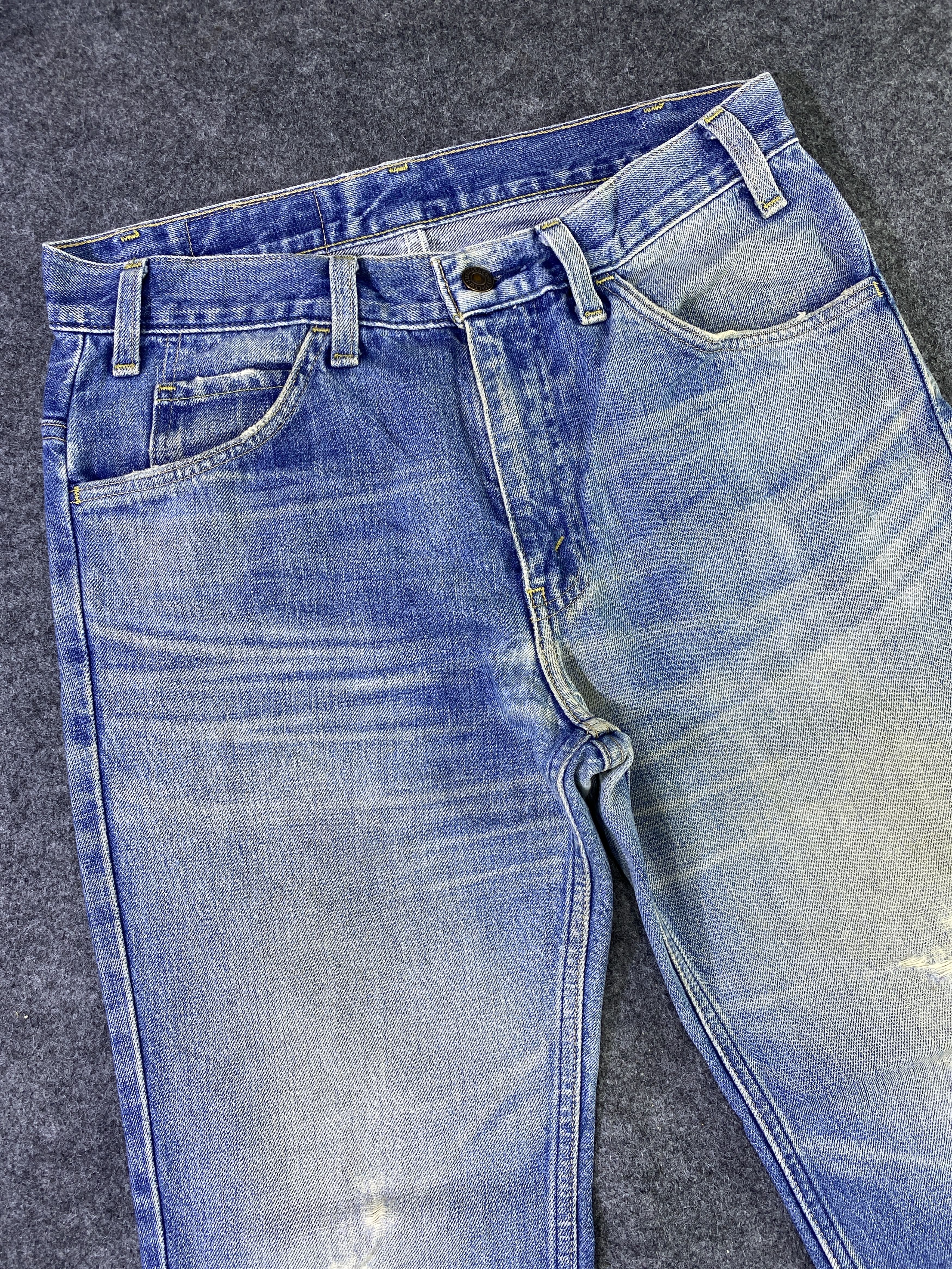 Levi's Vintage Levi's 519 Distressed Blue Wash Jeans - J964 Size US 31 - 5 Thumbnail