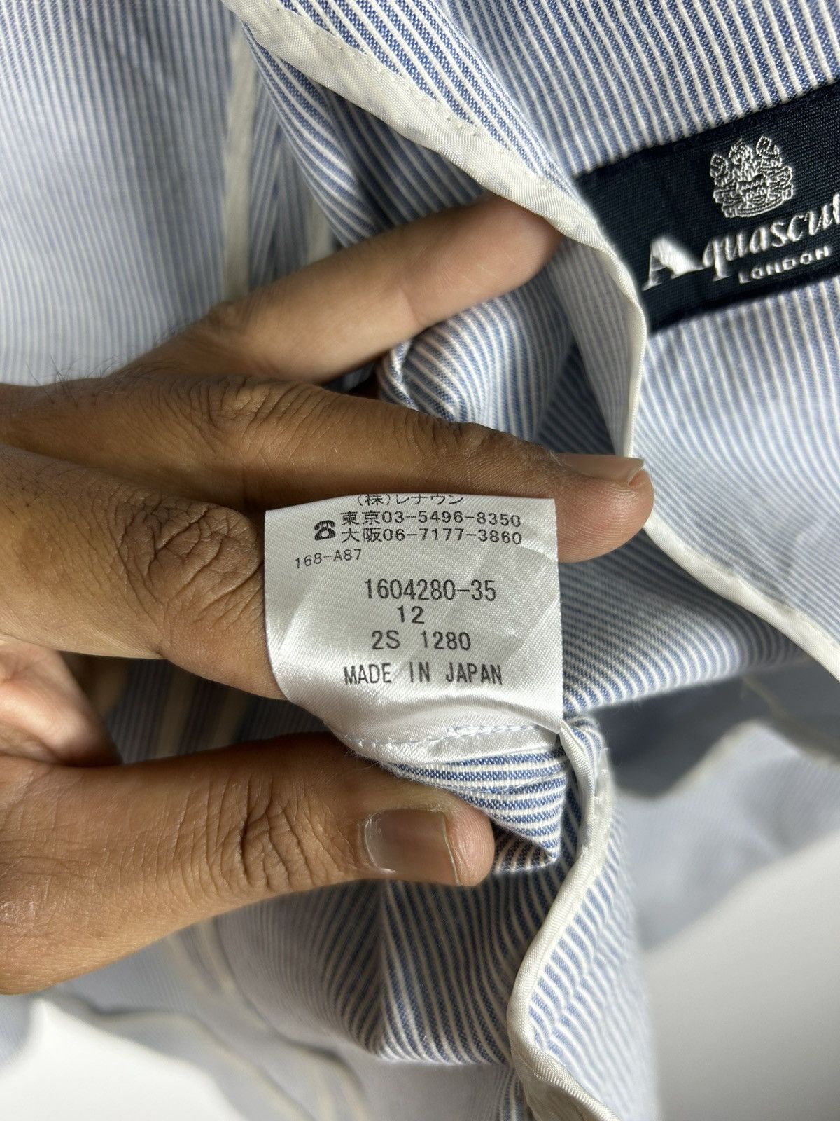 Aquascutum × Vintage 🔥Aquascutum London Hickory Stripes Single Breast Coat Size S / US 4 / IT 40 - 13 Thumbnail