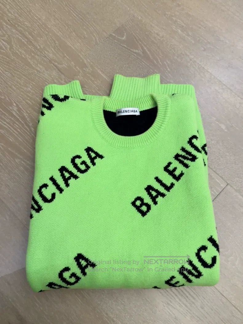 Balenciaga Balenciaga Letter sweater classic sweater Size M / US 6-8 / IT 42-44 - 2 Thumbnail