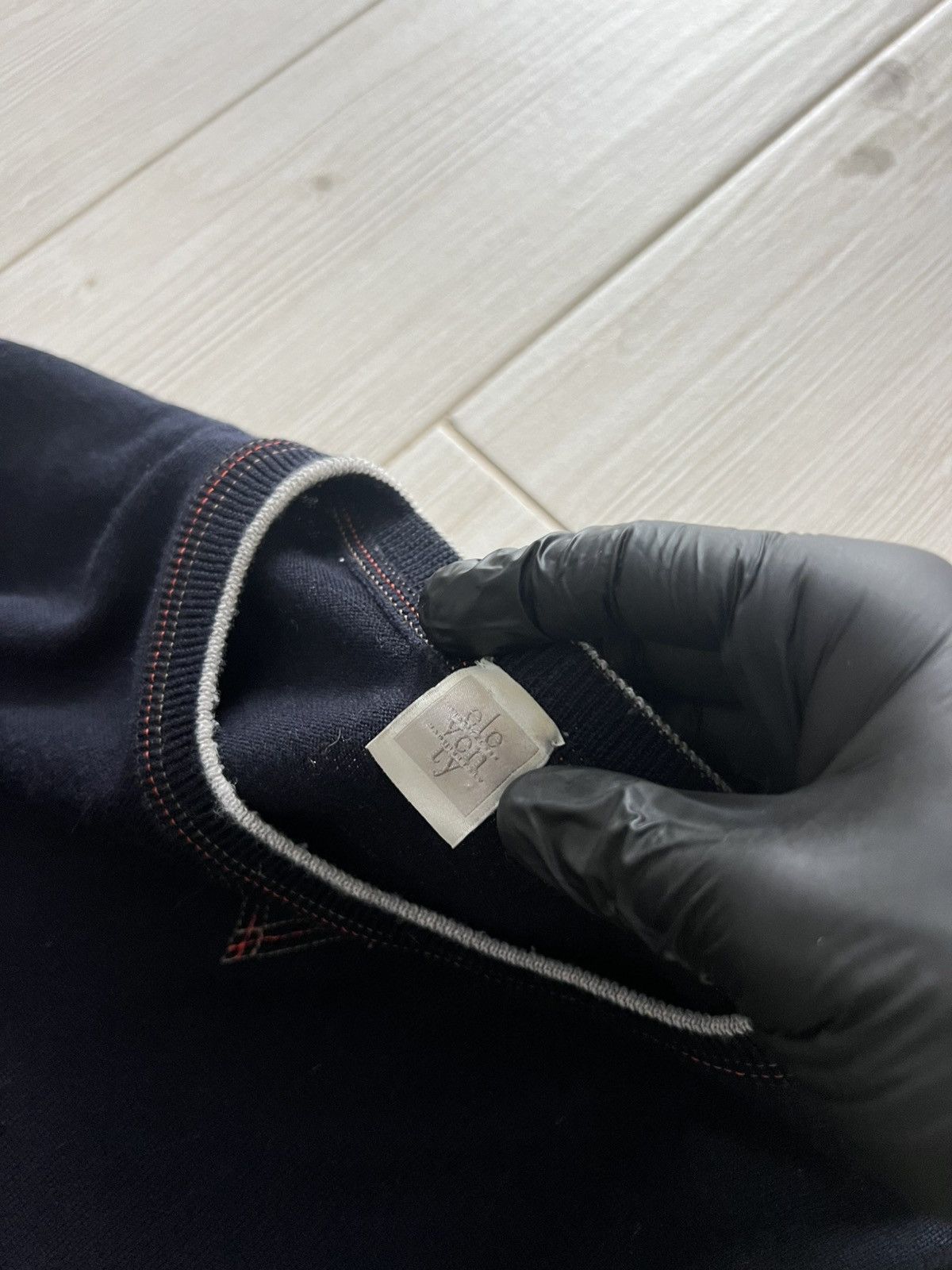 Eleventy Eleventy Premium Navy Crewneck - Minimal Aesthetic Sweater Size US M / EU 48-50 / 2 - 9 Thumbnail