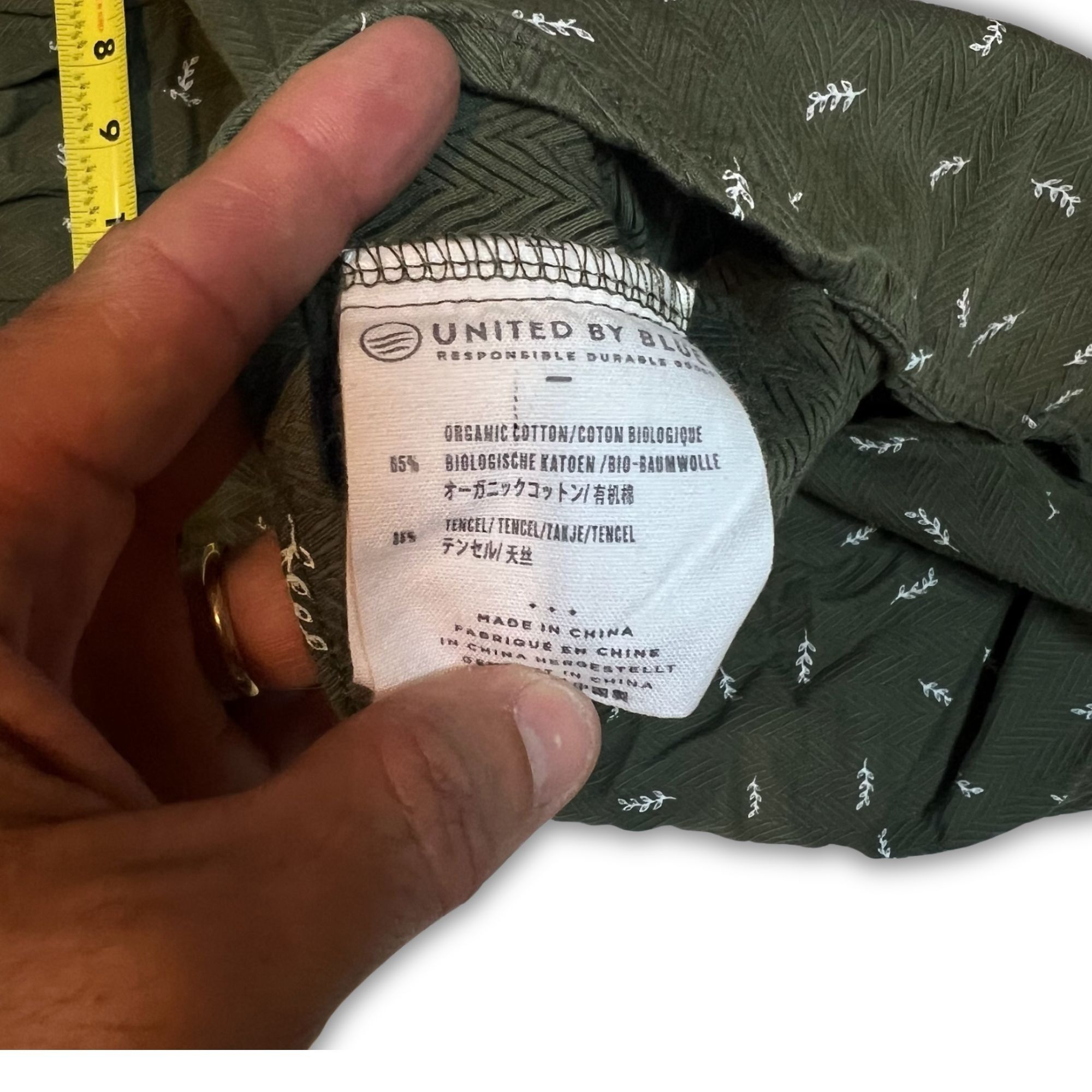 United By Blue United By Blue Green Sleeveless Button-Up Shirt With White L Size M / US 6-8 / IT 42-44 - 7 Thumbnail