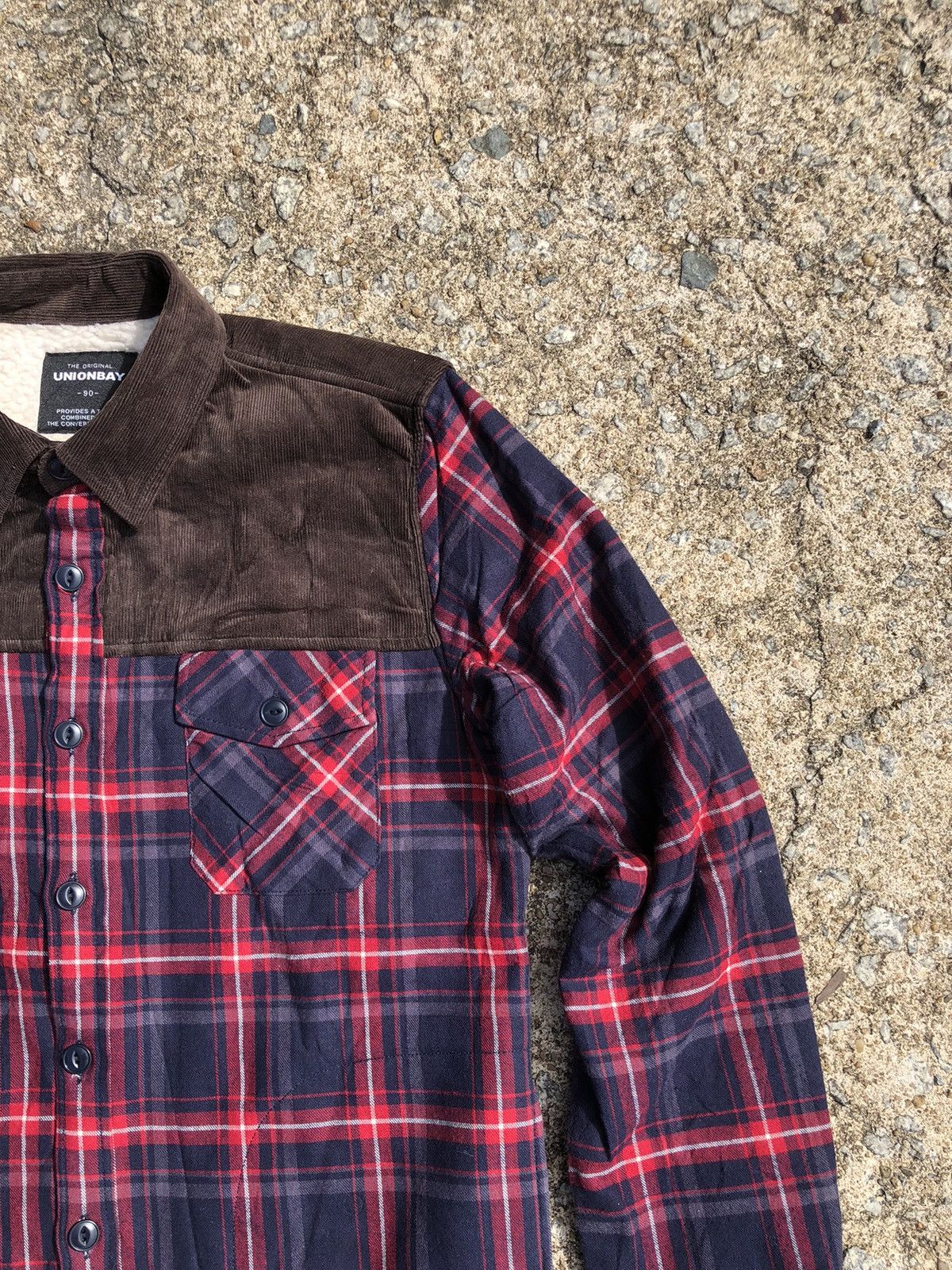 Japanese Brand Vintage Unionbay Plaid Flannel Sherpa Jacket Size US M / EU 48-50 / 2 - 4 Thumbnail