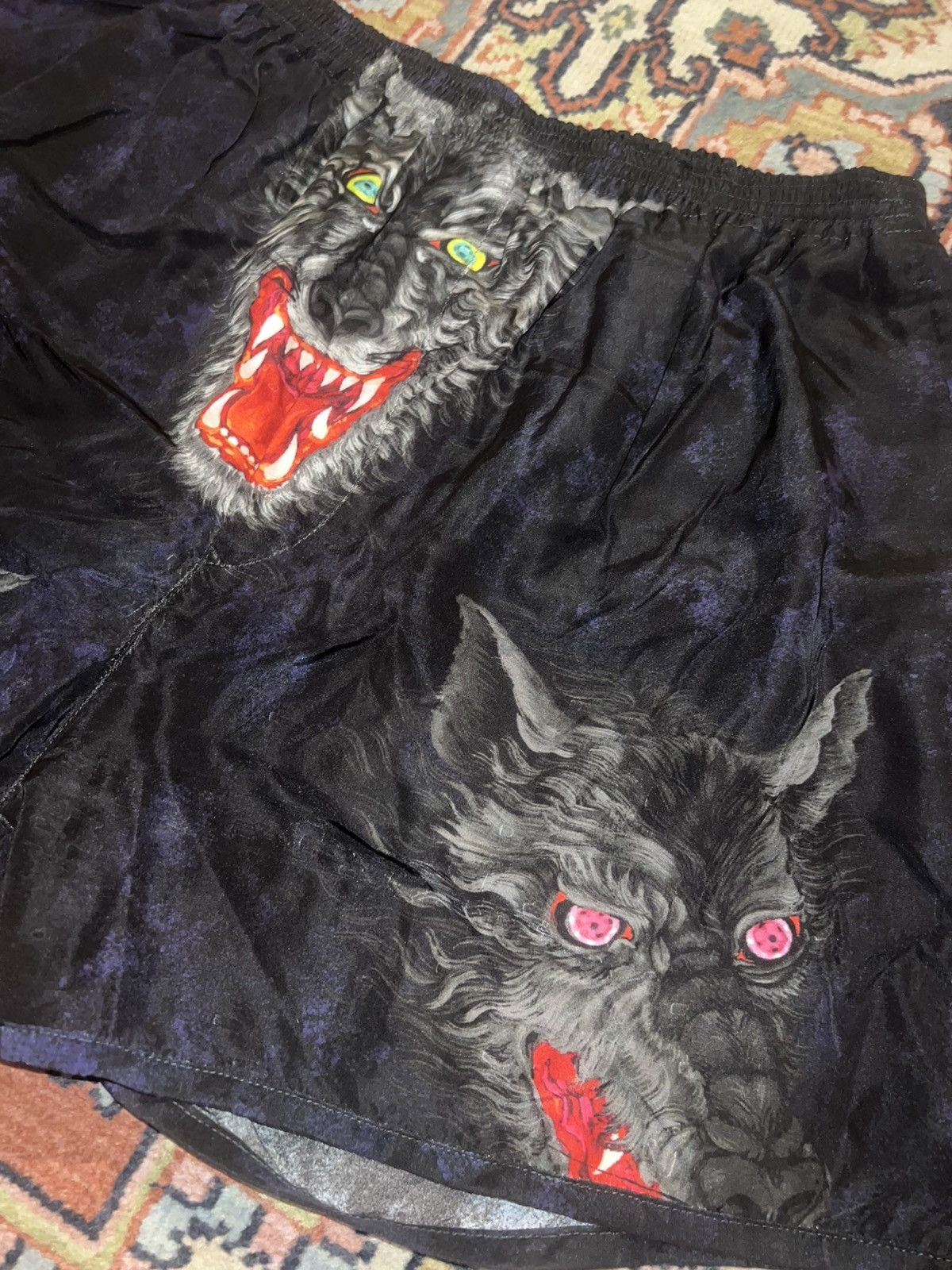 Yohji Yamamoto Yohji Yamamoto Pour Homme AW09 Cerberus Silk Shorts Size US 32 / EU 48 - 2 Thumbnail