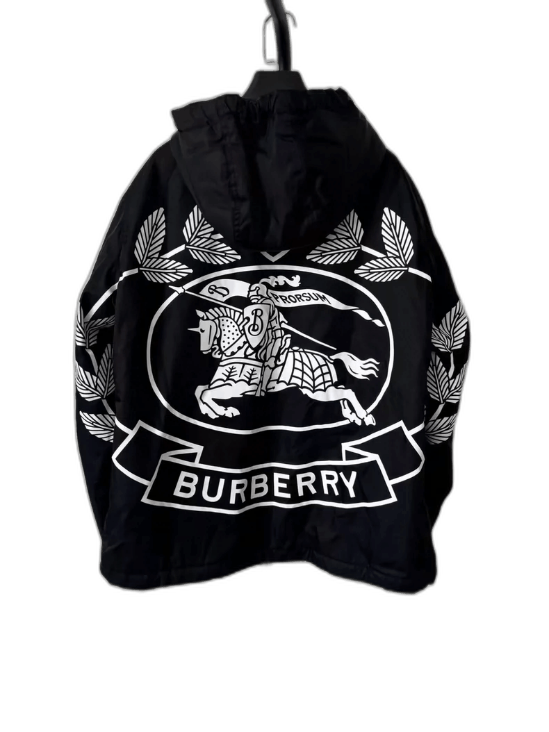 Burberry Burberry FW22 Horse Logo Hooded Jacket Size US L / EU 52-54 / 3 - 1 Thumbnail