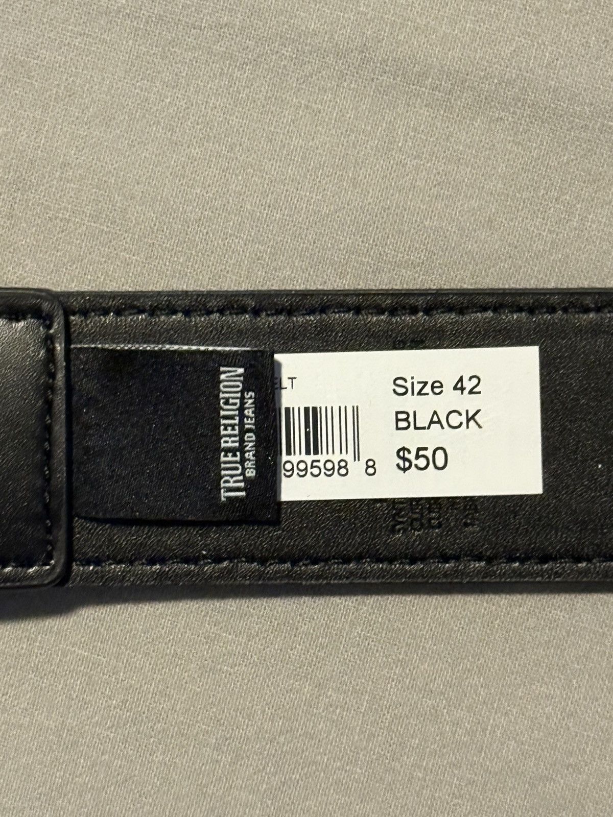 True Religion True Religion Brand Jeans AOP Silver Horseshoe Leather Belt Size 42 - 9 Thumbnail
