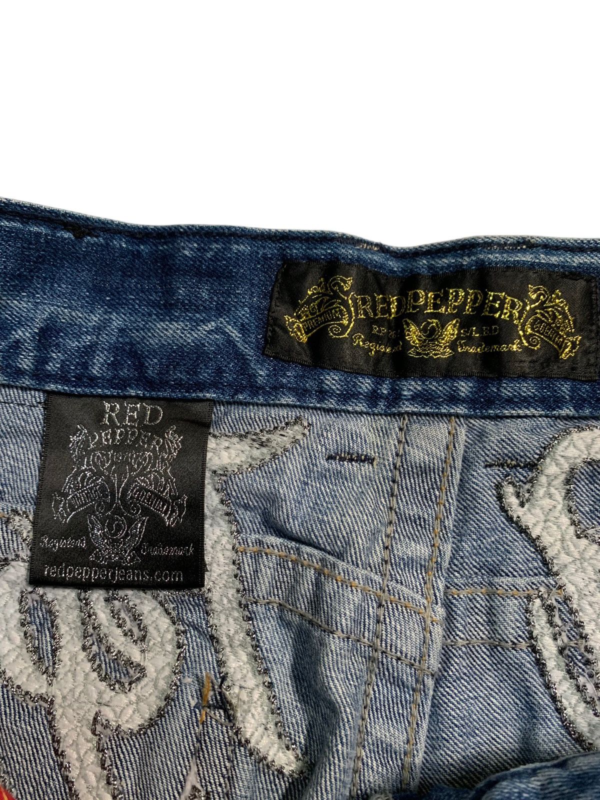 Tornado Mart RED PEPPER PUNK FADED & RUSTY JAPANESE DISTRESSED DENIM Size US 34 / EU 50 - 18 Thumbnail