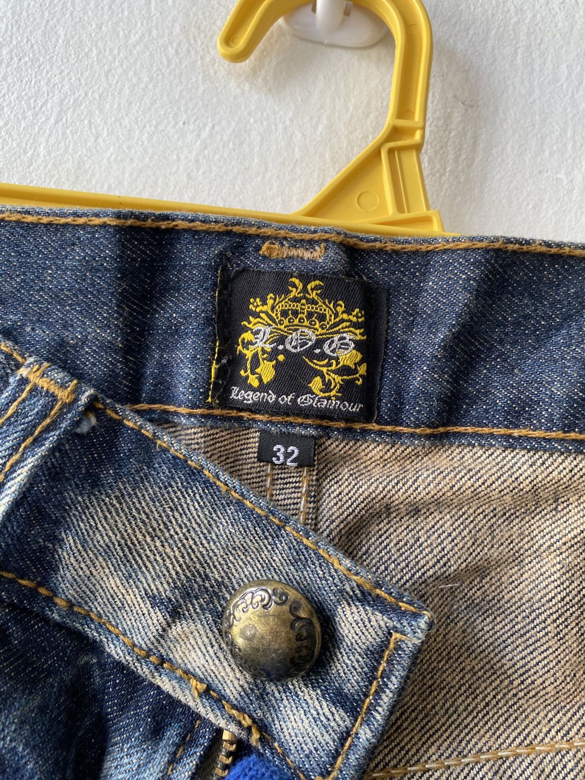 Japanese Brand Japanese Brand Legend Of Glamour Distressed Denim Size US 32 / EU 48 - 16 Thumbnail