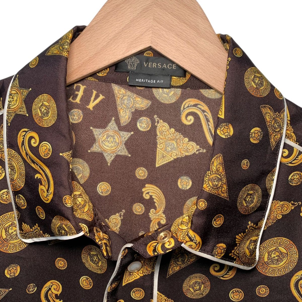 Versace Versace Barocco Western Gold Brown Cowboy Designs Size US XXS / EU 40 - 4 Thumbnail
