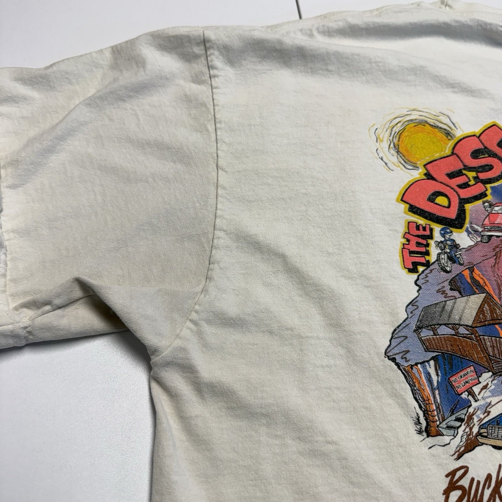 Vintage Vintage Desert Bar Arizona T Shirt Mens 2XL White Short Slee Size US XXL / EU 58 / 5 - 9 Thumbnail