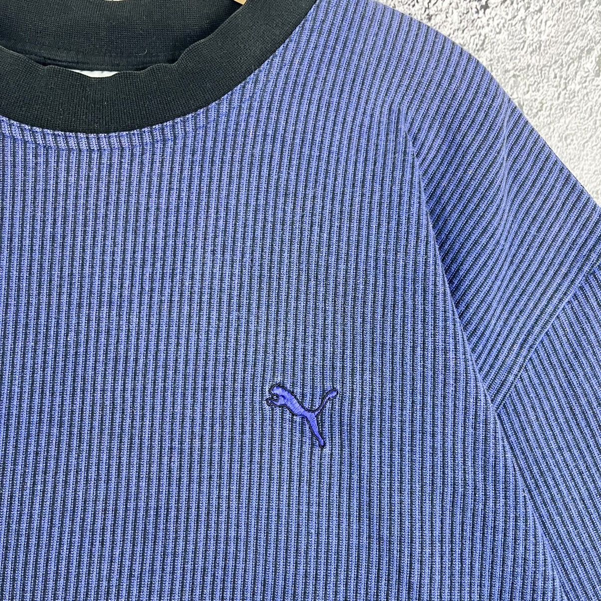 Puma VINTAGE 🪼 PUMA faded boxy fit stripped crewneck sweatshirt Size US XXL / EU 58 / 5 - 7 Thumbnail