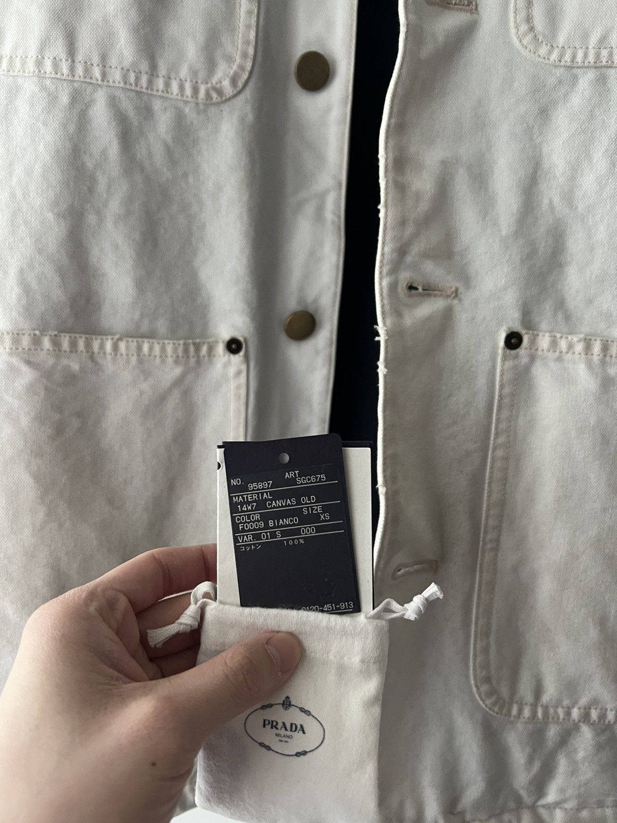 Prada Prada FW24 oversized cotton Jacket Size US XS / EU 42 / 0 - 5 Thumbnail
