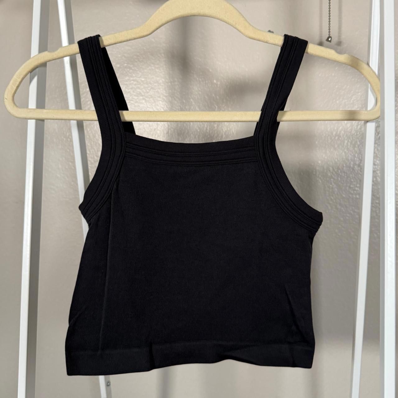 Urban Outfitters black ribbed tank top🖤 Size S / US 4 / IT 40 - 1 Thumbnail