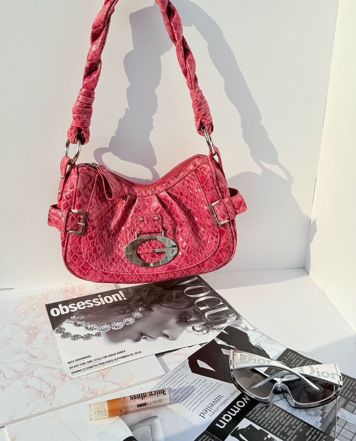 Guess Pink vintage Guess bag Size ONE SIZE - 24 Thumbnail