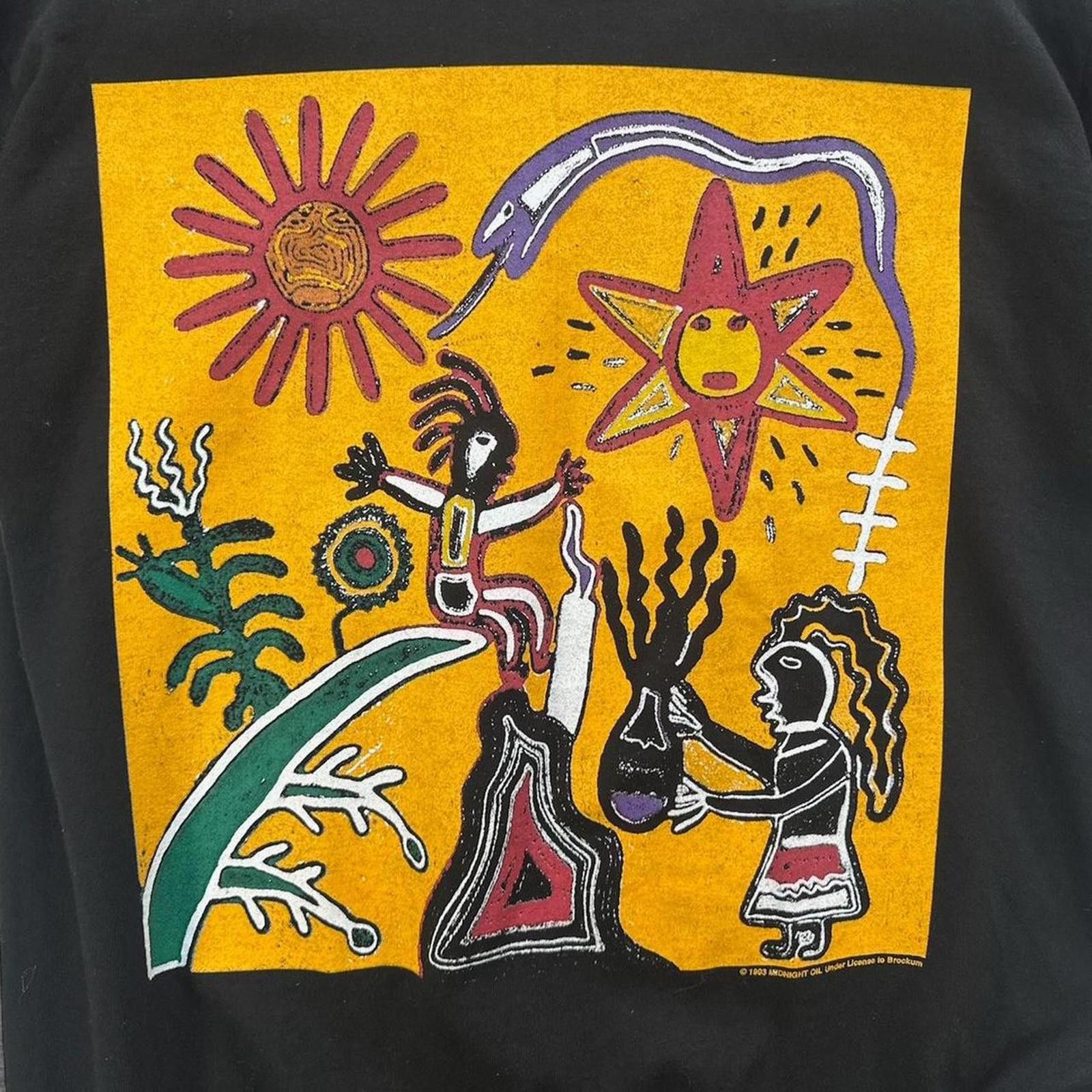 Band Tees 1993 Midnight Oil Tour Tee Size US L / EU 52-54 / 3 - 2 Thumbnail