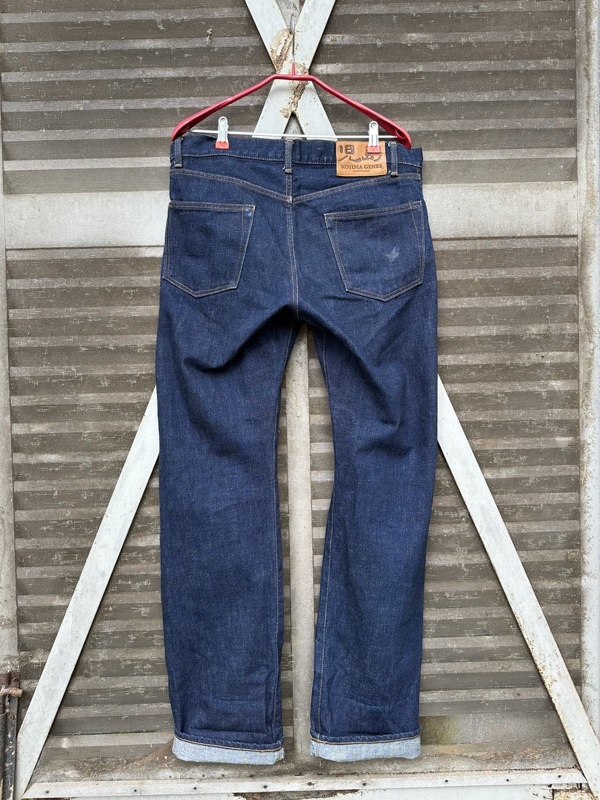 KOJIMA GENES 👹Kojima Genes Japan Straight Cut Denim Pants Size US 33 - 1 Thumbnail