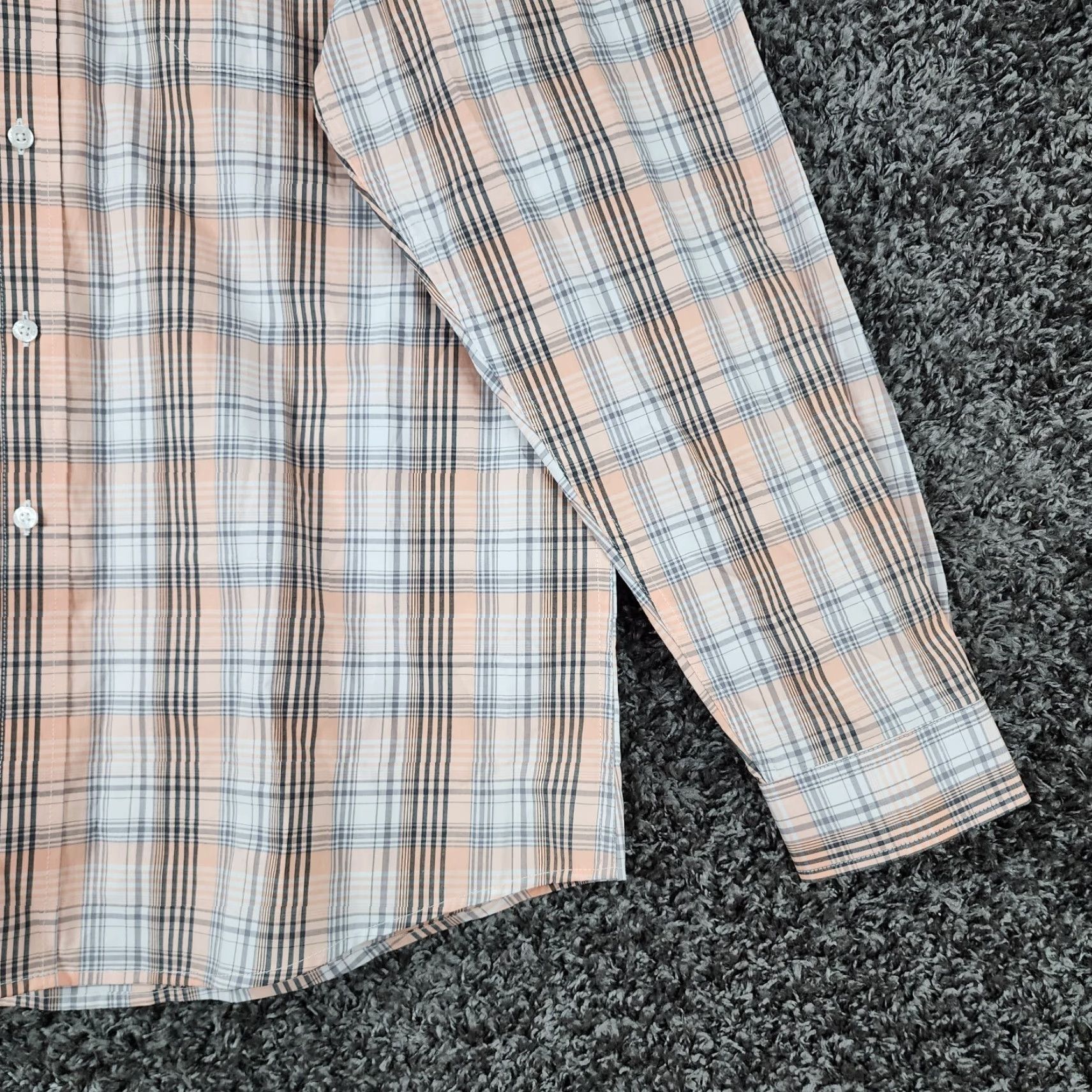 Vintage CINCH Shirt Men 2XL Modern Fit Peach White Plaid Long Sleeve Button-Up Mens 2XL Peach Plaid Classic Size US XXL / EU 58 / 5 - 2 Thumbnail