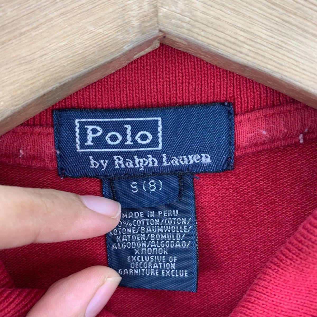 Polo Ralph Lauren Vintage POLO RALPH LAUREN Small Pony Red Tee Shirt Top Size S / US 4 / IT 40 - 6 Thumbnail