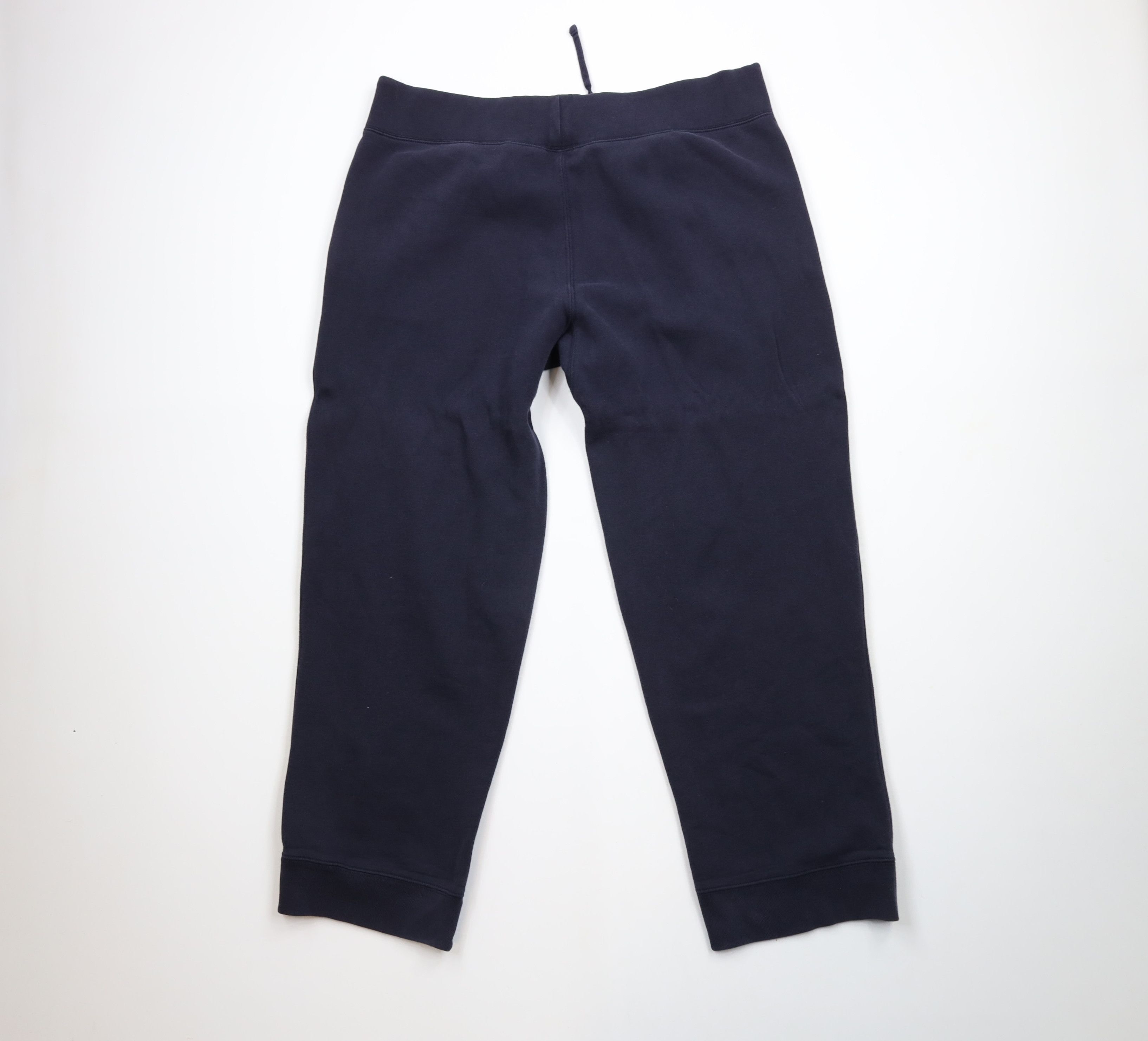 Ralph Lauren × Vintage Vintage 90s Ralph Lauren Wide Leg Sweatpants Navy Blue USA Size US 40 / EU 56 - 8 Thumbnail