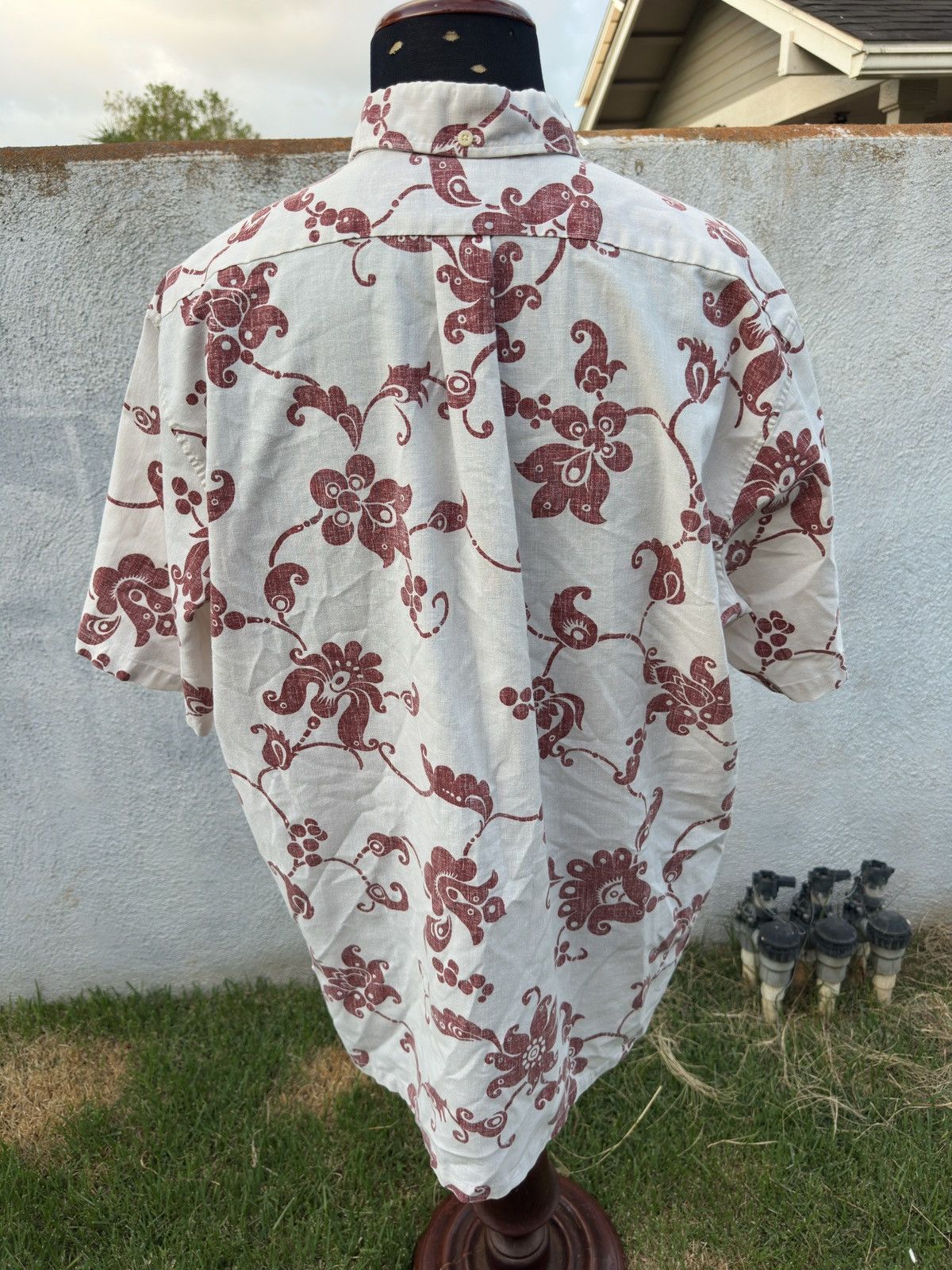Reyn Spooner Reyn Spooner Hawaiian Print Red/White 3/4 Button Men's XXL Size US XXL / EU 58 / 5 - 2 Thumbnail