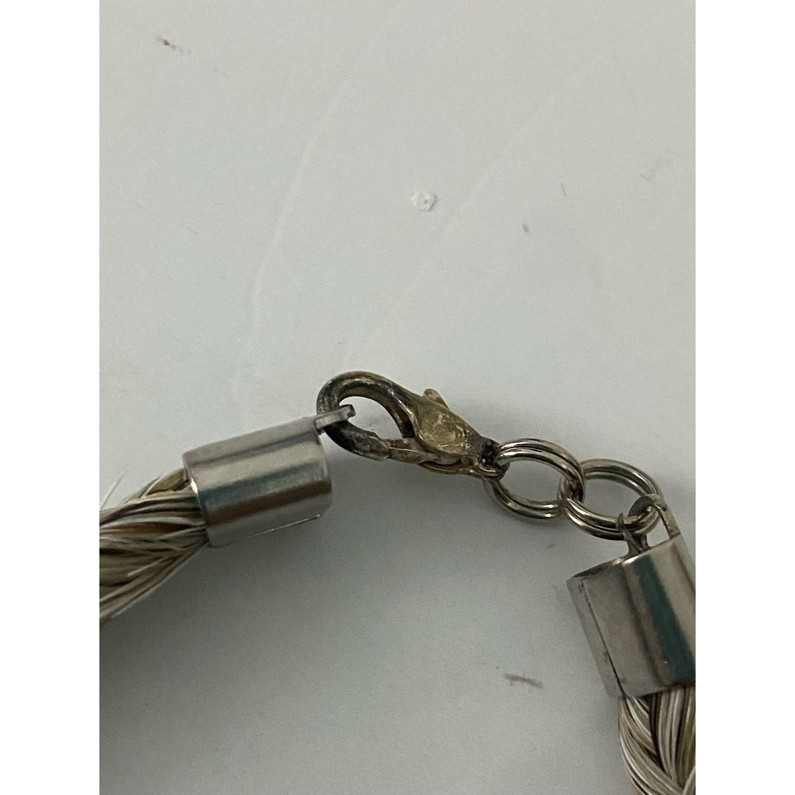 Other Chevron horse hair bracelet with blue beads Size ONE SIZE - 3 Thumbnail