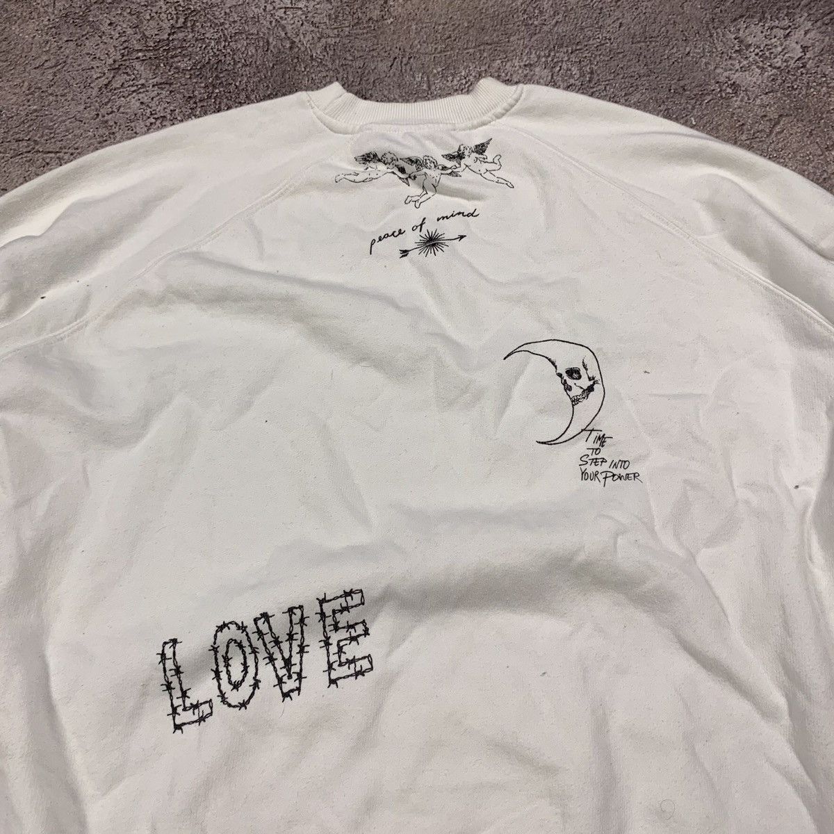 Vintage Vintage Y2K Japanese Sweatshirt No More Romance Streetwear L Size US L / EU 52-54 / 3 - 7 Thumbnail