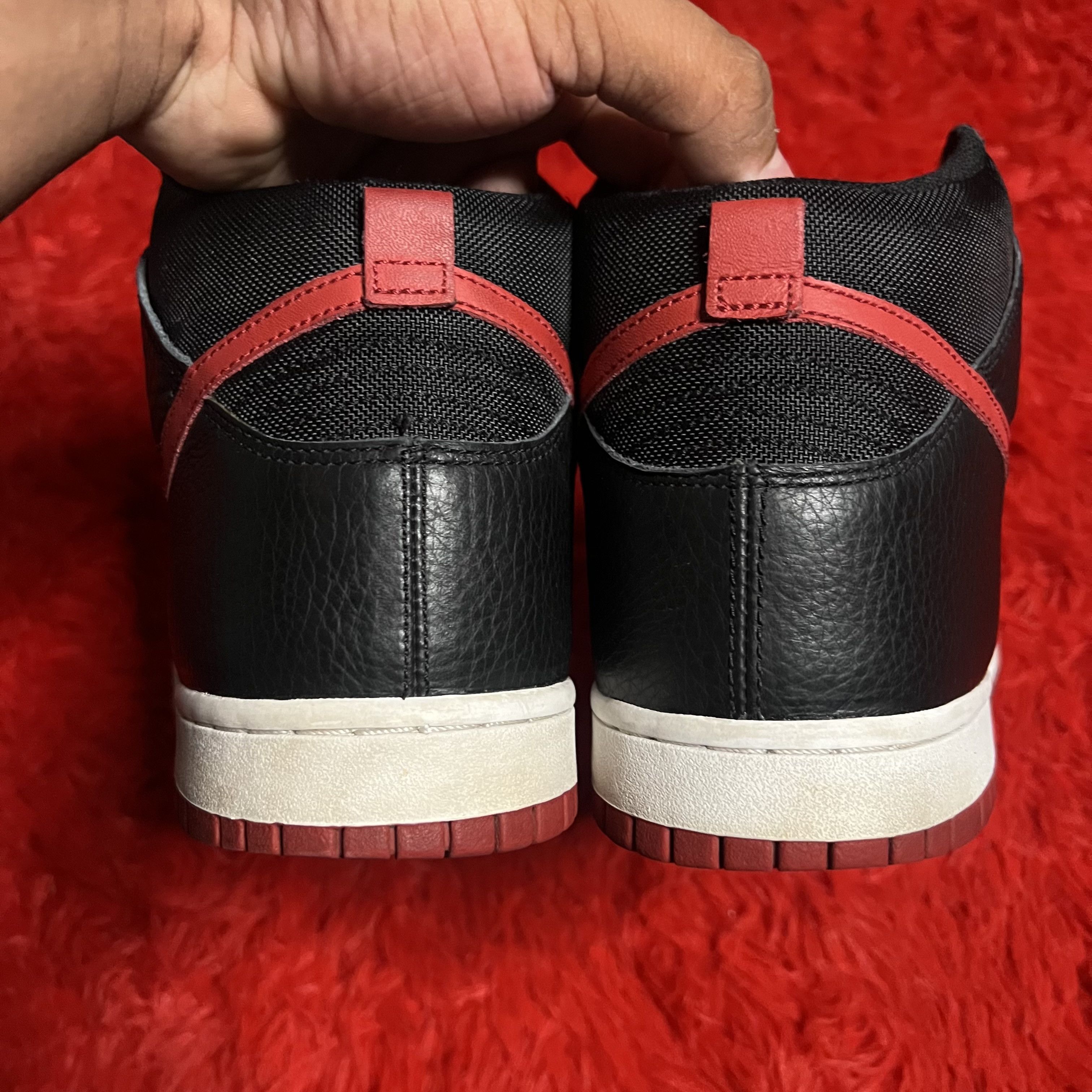 Nike Nike Dunk High Black White Red (2008) Size US 10 / EU 43 - 12 Thumbnail