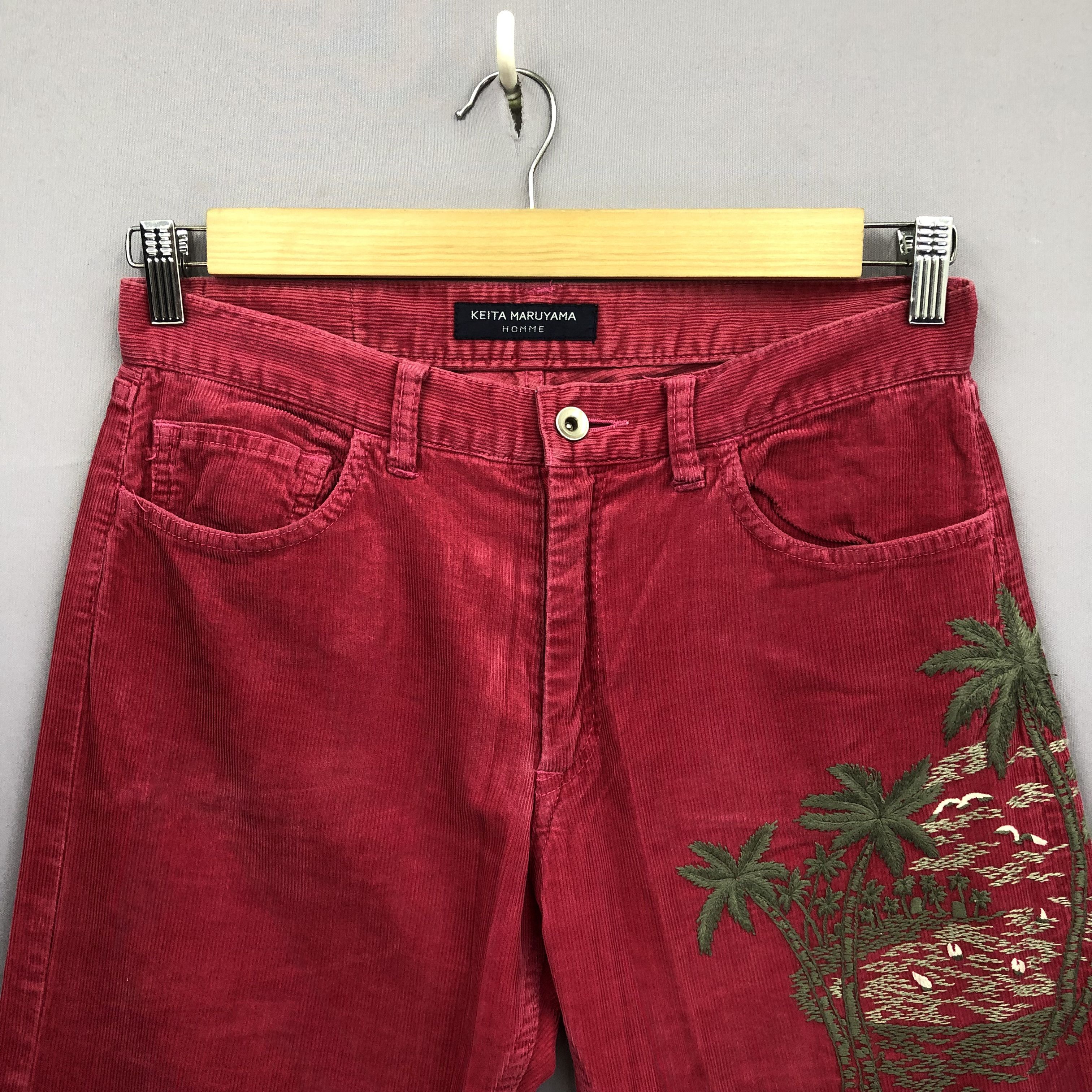 Japanese Brand Y2k Keita Maruyama Japanese Corduroy Jeans Embroidery Denim Size US 30 / EU 46 - 5 Thumbnail