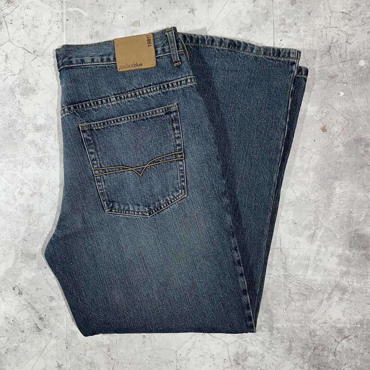 Anchor Blue × Japanese Brand Vintage Y2K loose fit Jeans Size US 36 / EU 52 - 3 Thumbnail