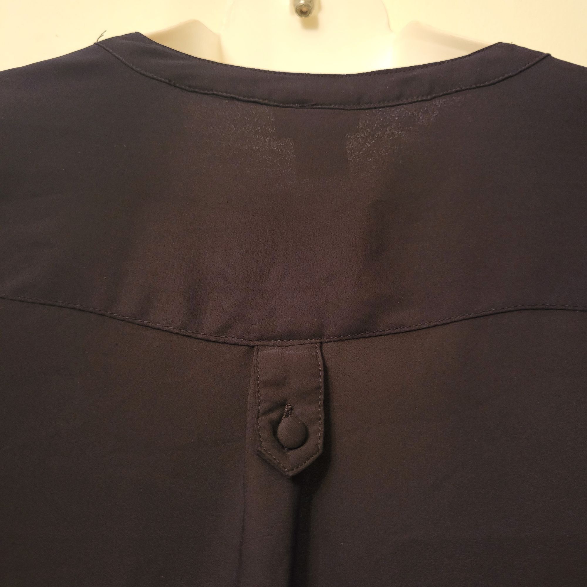 Torrid Torrid 1X Black V Neck Blouse Roll Tab Sleeves Sheer Top Poc Size XXL / US 16-18 / IT 52-54 - 6 Thumbnail