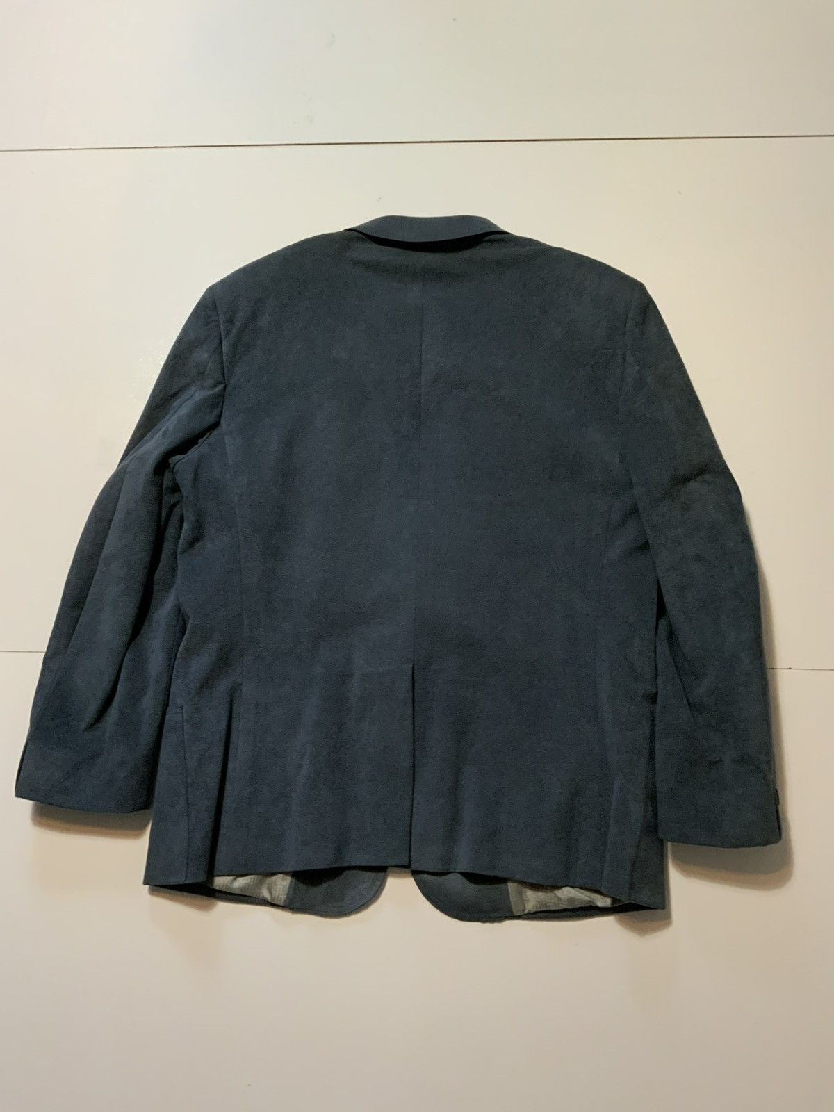 Designer × Vintage Vintage Halston Academy Awards Blue Halo Suede Blazer Jacket Size US S / EU 44-46 / 1 - 2 Thumbnail