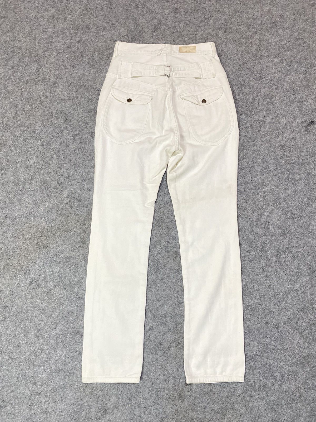 Kapital Kapital Japan White Buckleback Denim Size US 27 - 12 Thumbnail