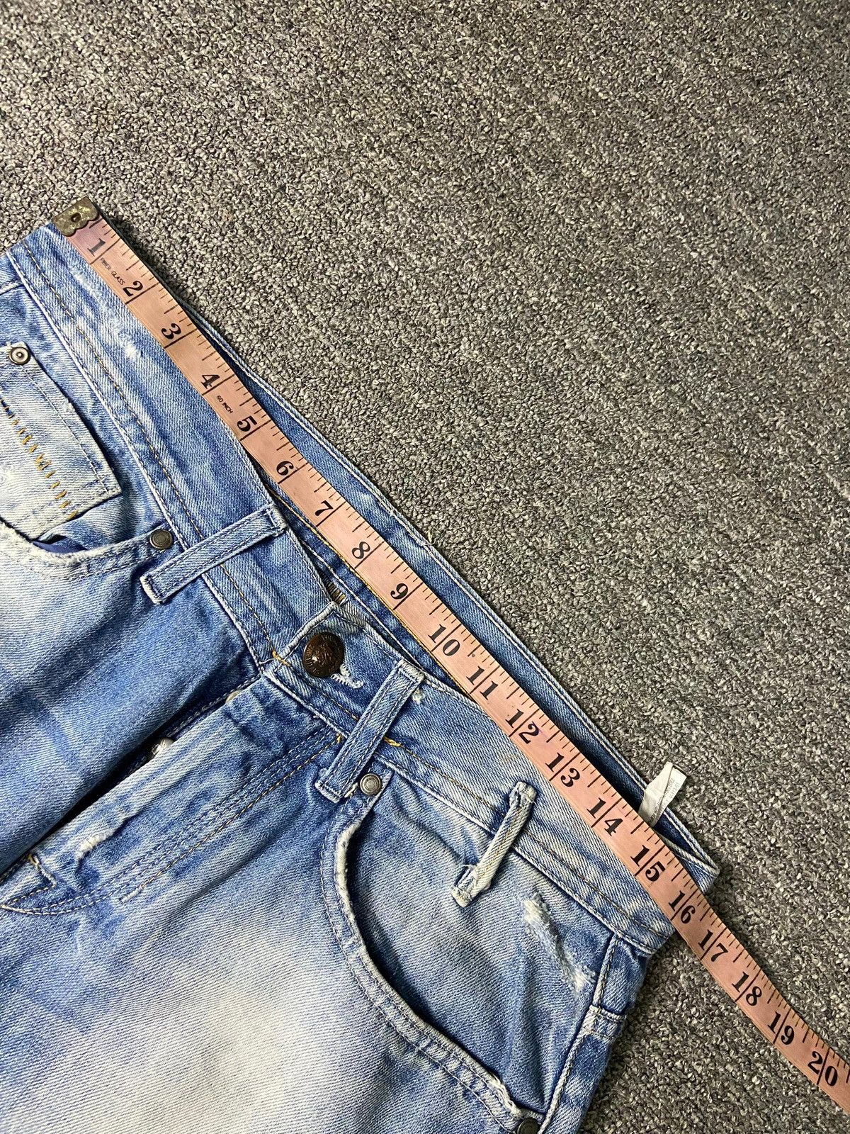 Designer × Vintage × Zara ZARA JEANS 1975 Distressed Ripped Denim (131) Size US 32 / EU 48 - 6 Thumbnail