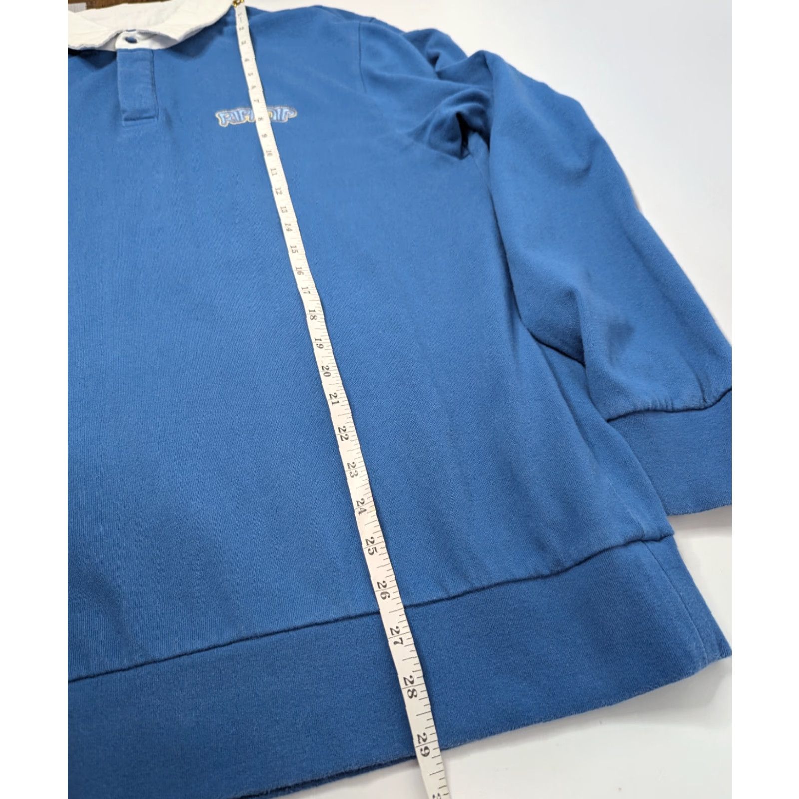 RIPNDIP Ripndip Shirt Polo Blue L/S Embroidered Collared Regular Large Men Size US L / EU 52-54 / 3 - 5 Thumbnail