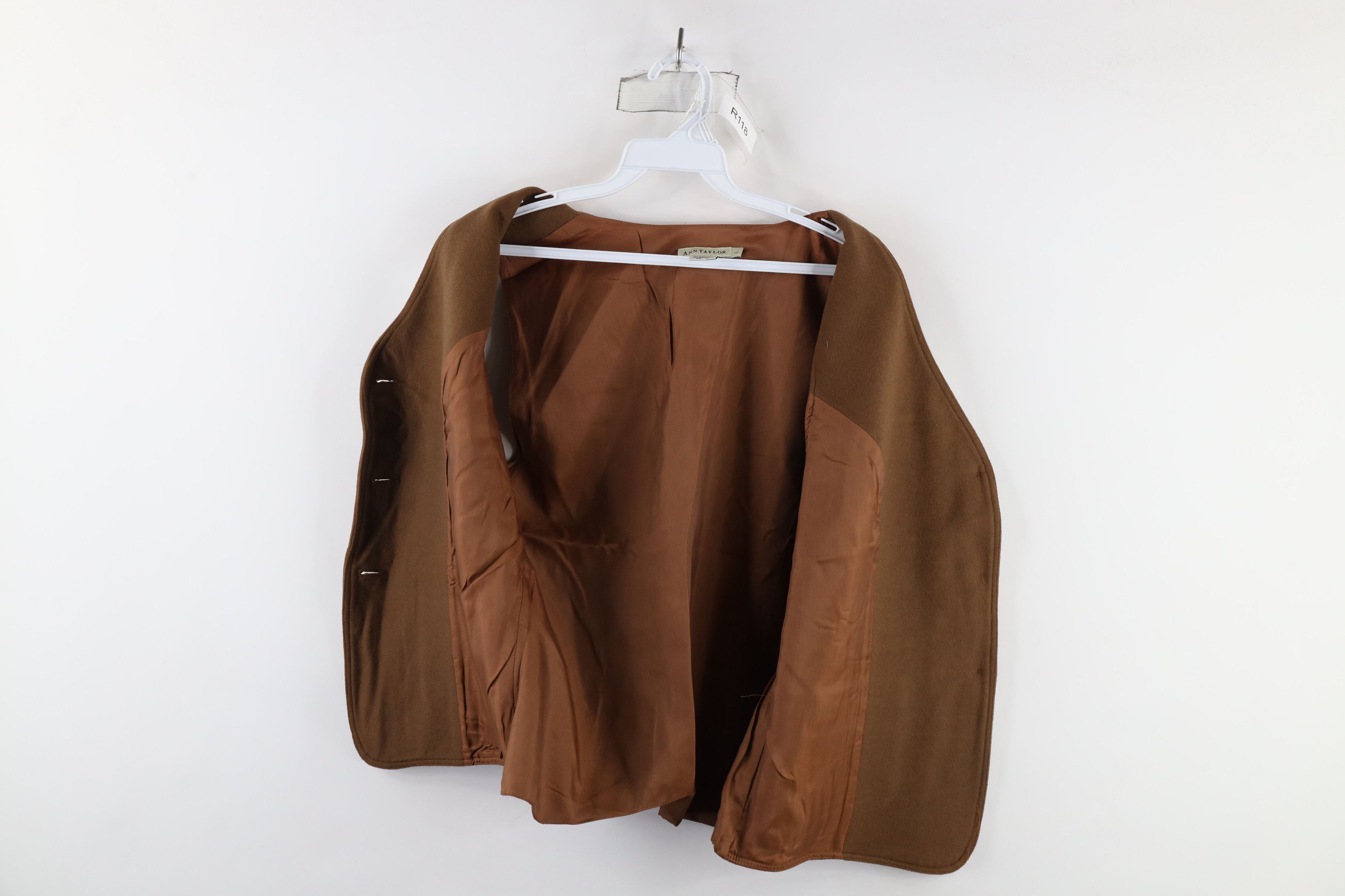 Vintage Vintage 90s Streetwear Cashmere Blend Buckle Back Vest Brown Size L / US 10 / IT 46 - 7 Thumbnail