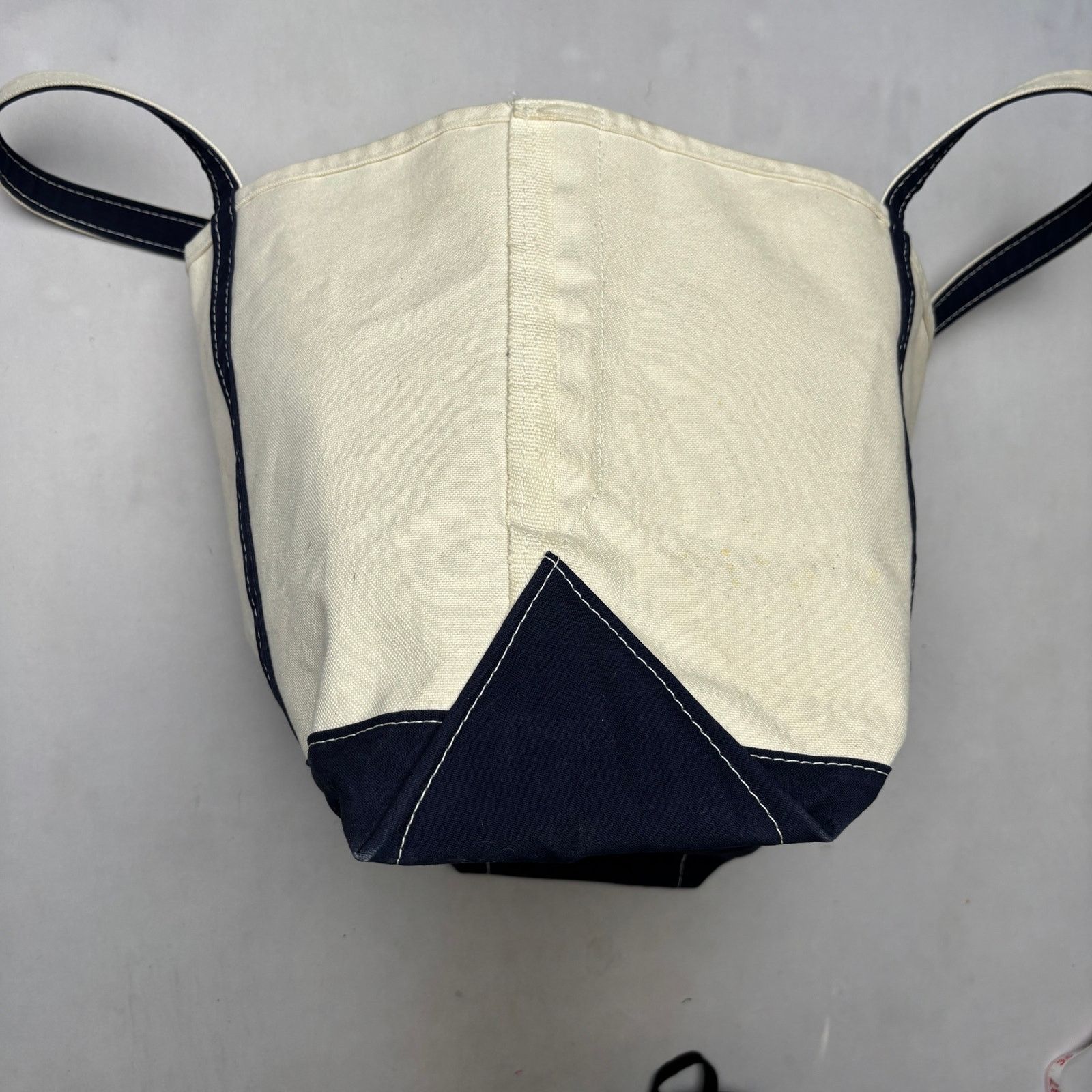 L.L. Bean Vintage 90s LL Bean Boat and Tote Canvas Bag Beach Grocery Size ONE SIZE - 6 Thumbnail