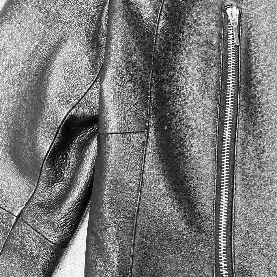 Vintage Avant - Garde biker archive leather jacket Size M / US 6-8 / IT 42-44 - 4 Thumbnail