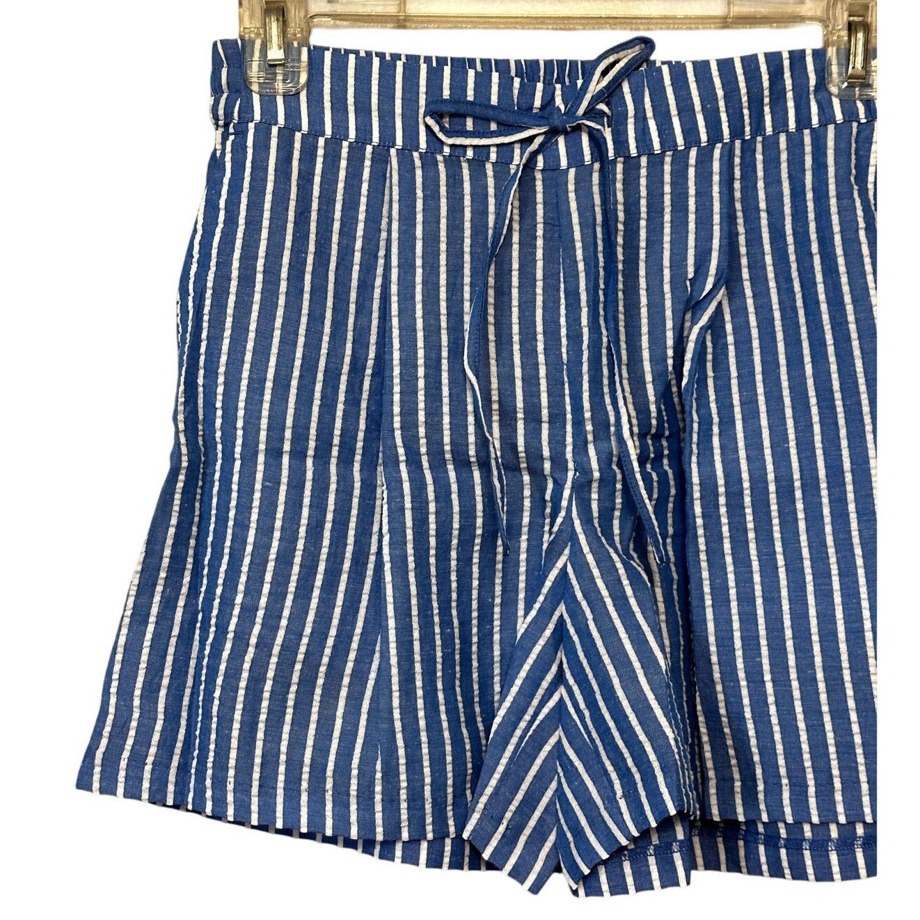 Other Riley & Rae Shorts Elastic Waist Striped Blue/White W XS NWT Size 26" / US 2 / IT 38 - 3 Thumbnail