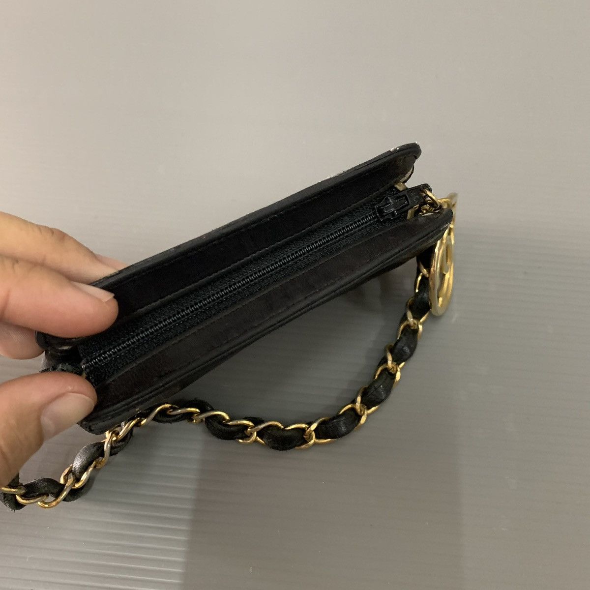 Chanel Chanel Vintage Black Mini Pochette Bag Size ONE SIZE - 4 Thumbnail