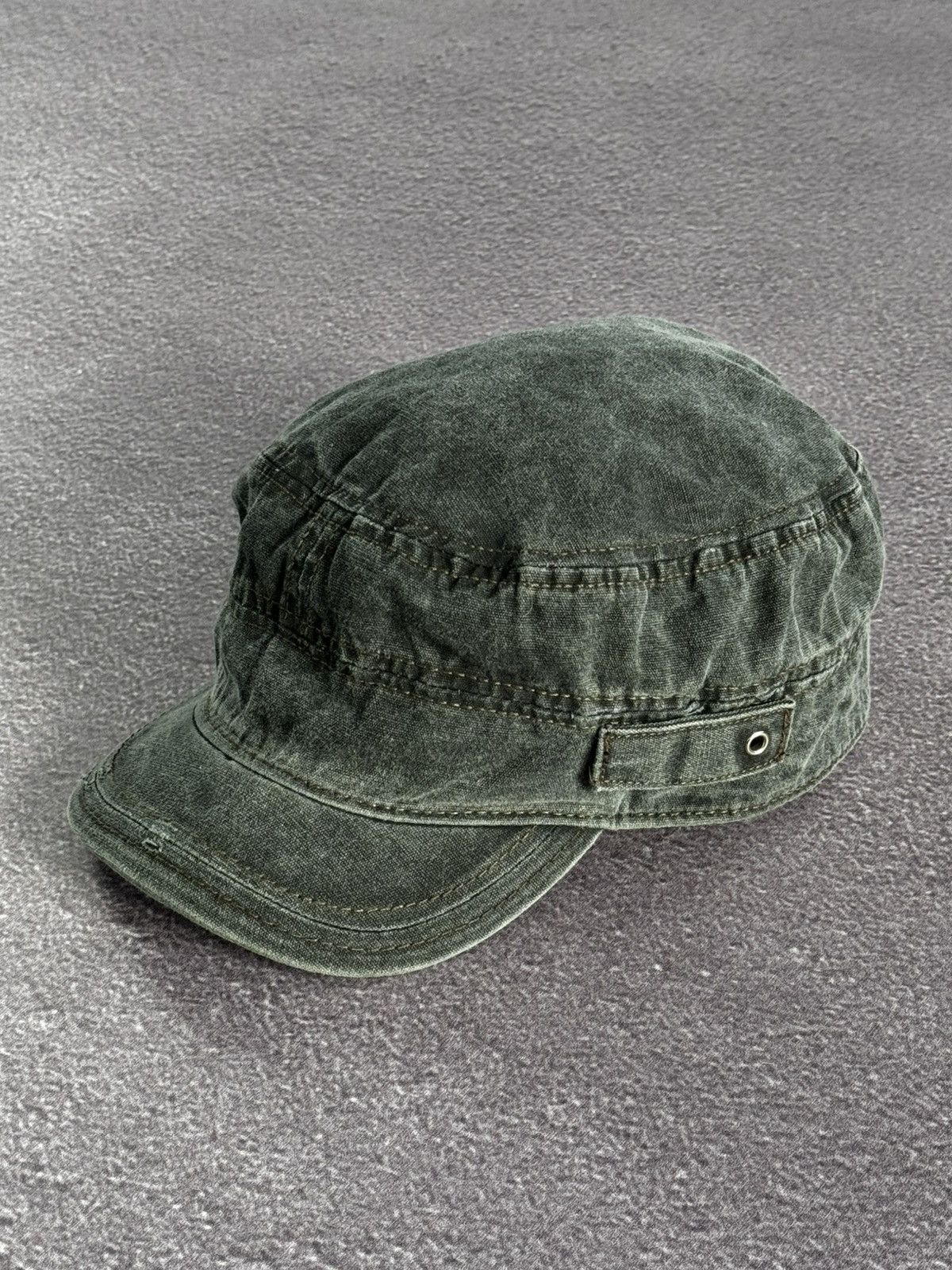 Japanese Brand 00’s Japanese Brand Y2K Faded Denim Beret Hat Size ONE SIZE - 1 Thumbnail