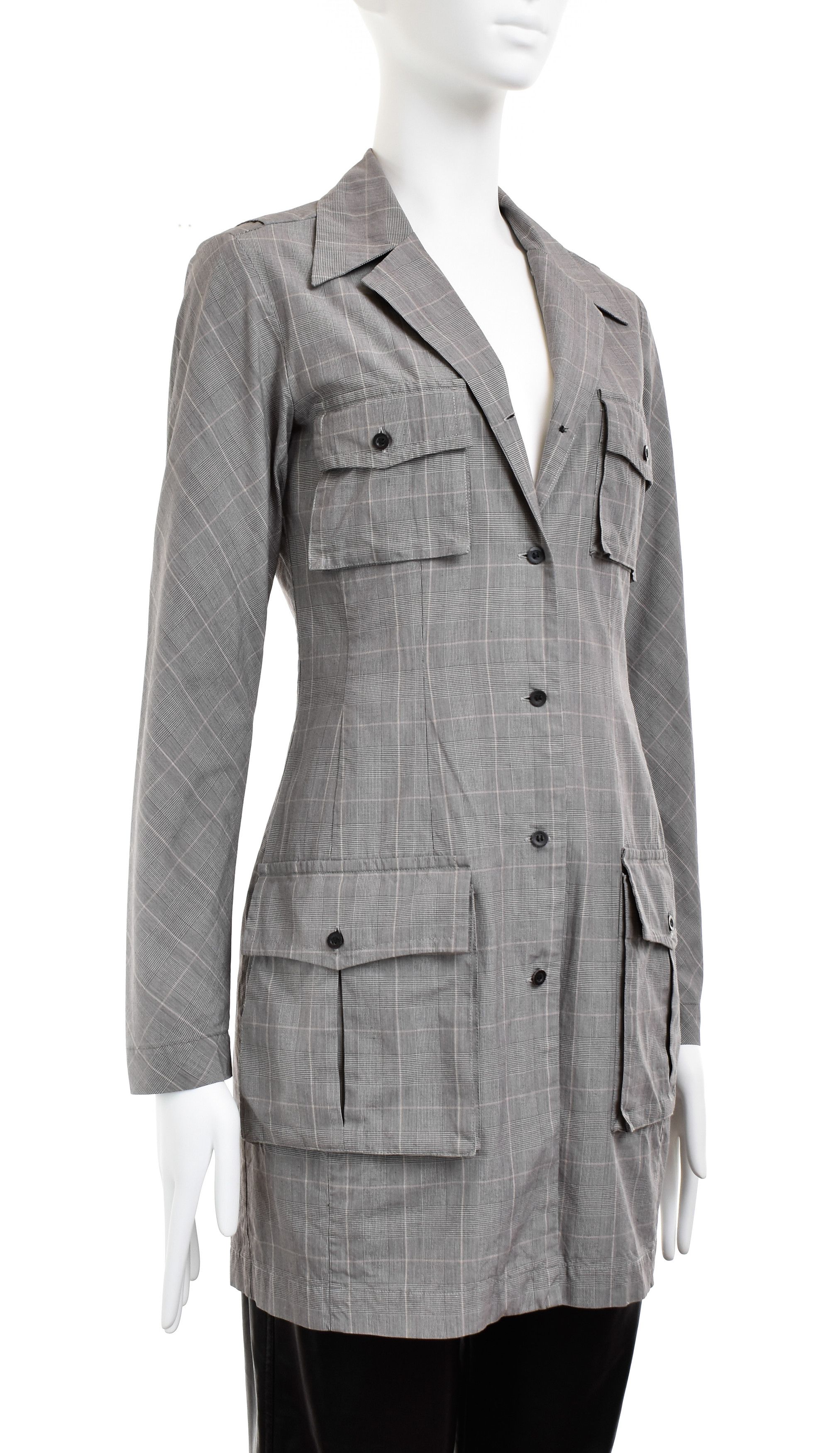 Dries Van Noten DRIS VAN NOTEN Vintage Unlined Long Blazer Jacket Dress Size S / US 4 / IT 40 - 5 Thumbnail