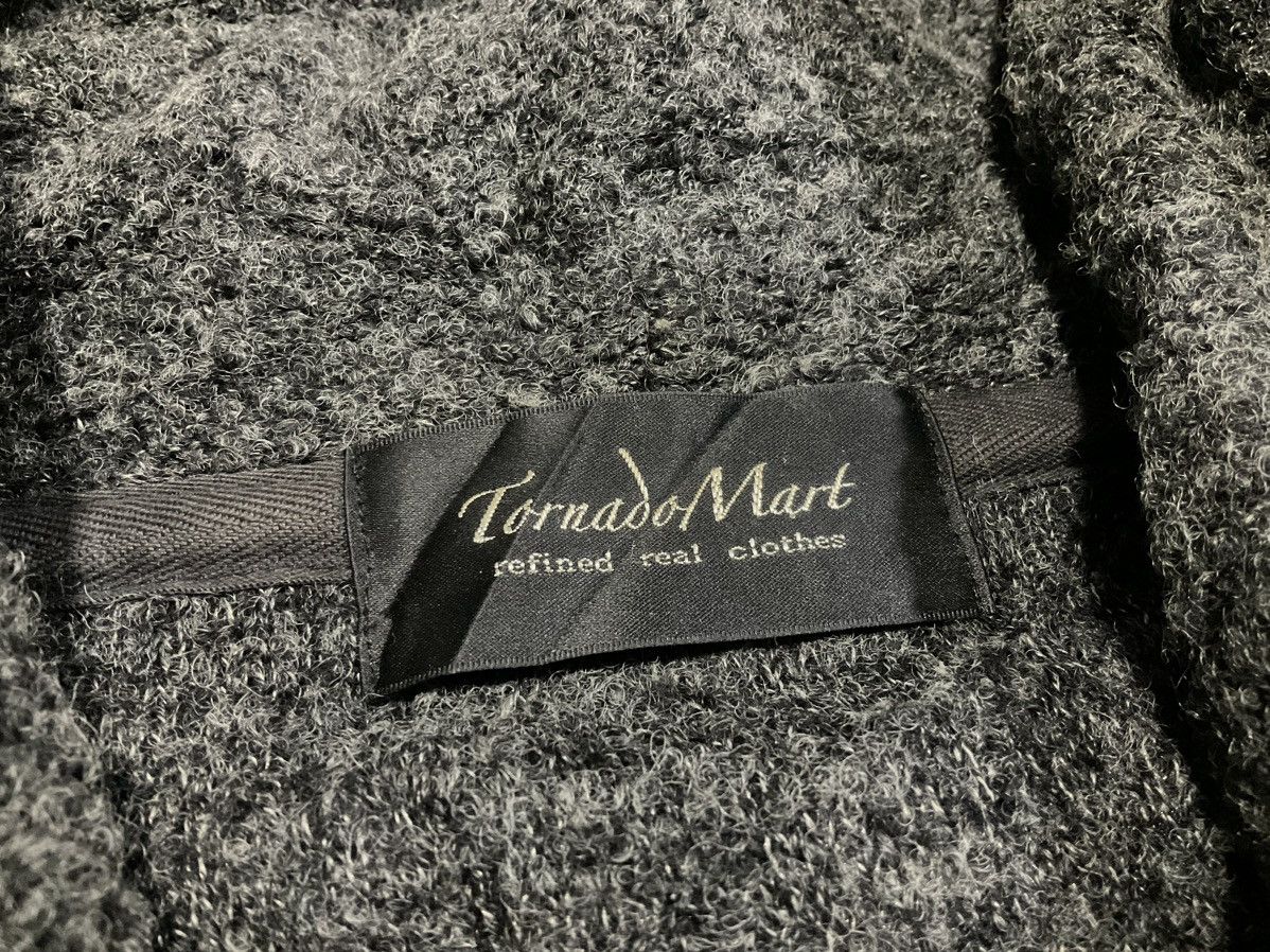 If Six Was Nine × Japanese Brand × Tornado Mart 🔥Sick Y2K Archived Tornado Mart Frayed Asymmetric Wool Coat Size US M / EU 48-50 / 2 - 12 Thumbnail
