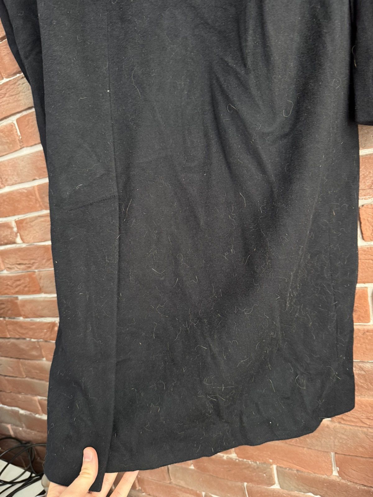 Hugo Boss Vintage HUGO BOSS Wool Over Coat Loro Piana Fabric L Black Size US L / EU 52-54 / 3 - 12 Thumbnail