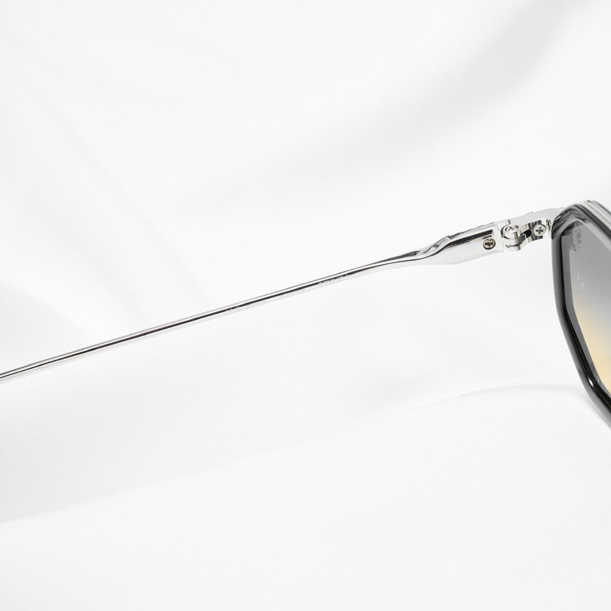 Chrome Hearts CHROME HEARTS STYLIDA BLACK/SHINY SILVER SUNGLASSES Size ONE SIZE - 5 Thumbnail