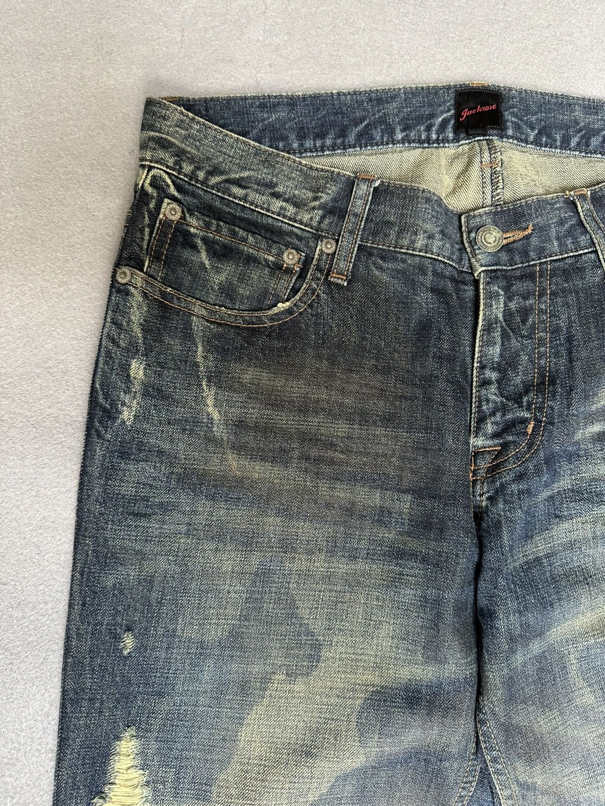 JACKROSE Jack Rose Japan Distressed Denim Size US 32 / EU 48 - 9 Thumbnail
