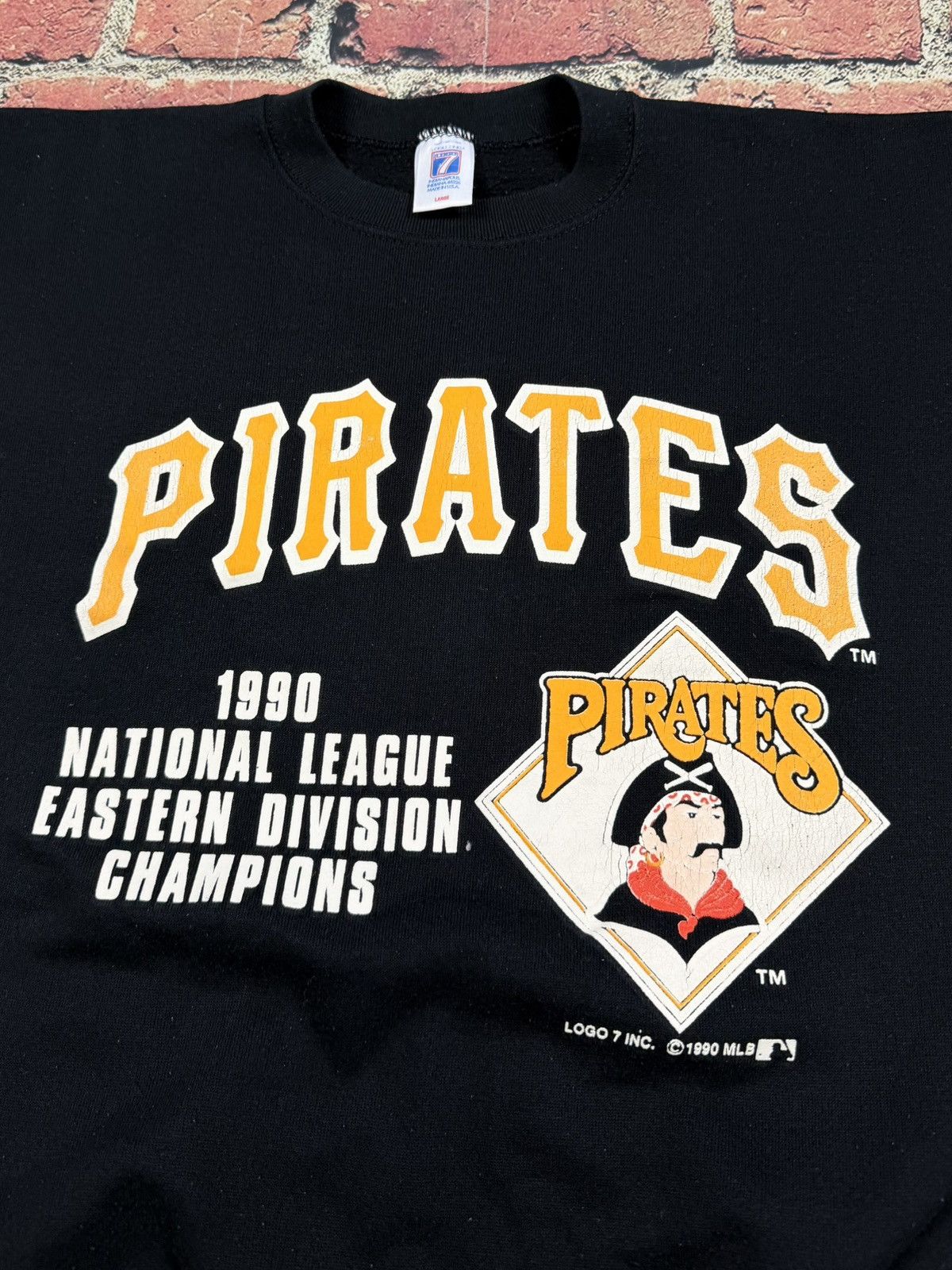 Logo 7 Vintage Pittsburgh Pirates Crewneck Sweatshirt Logo 7 1990 Size US L / EU 52-54 / 3 - 5 Thumbnail