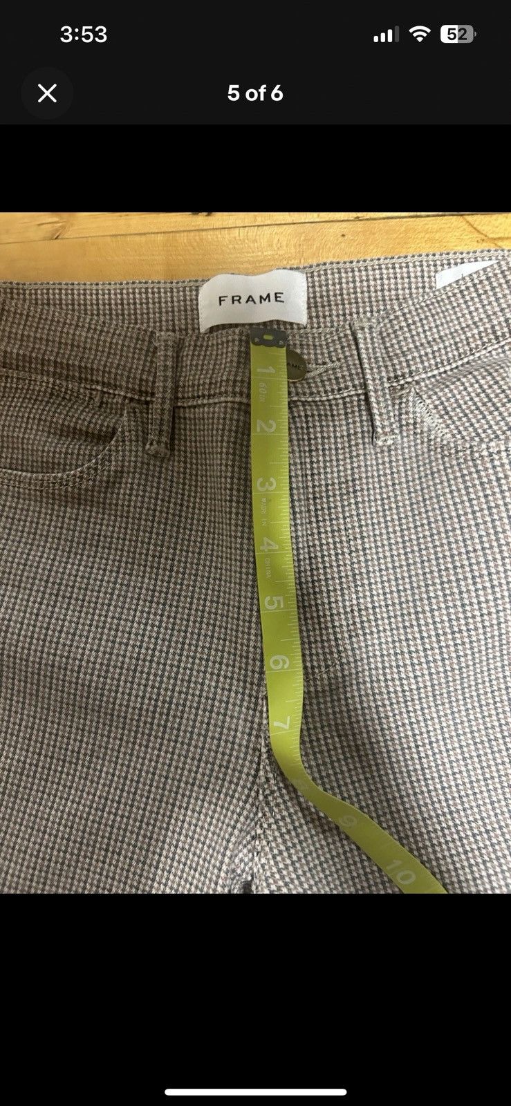 Frame Frame Denim le High Skinny Women's Jeans Plaid Pattern Size 26" / US 2 / IT 38 - 5 Thumbnail