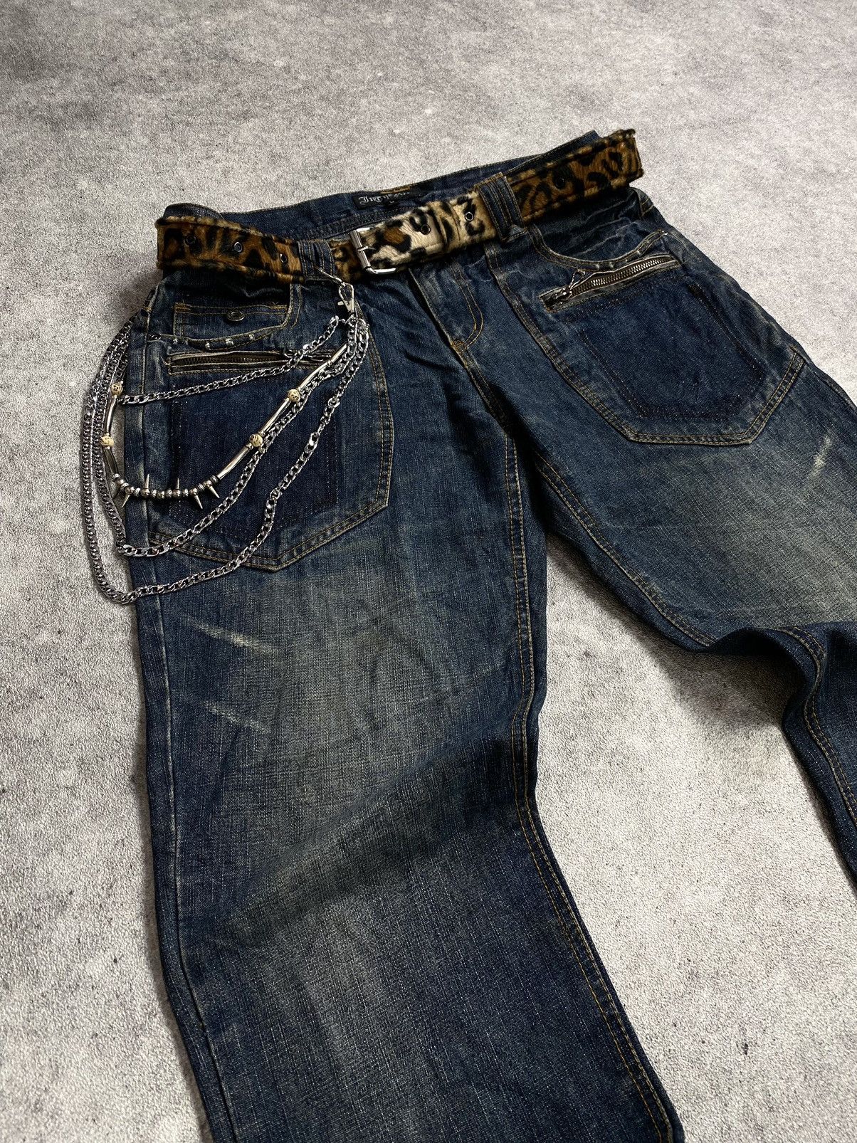 If Six Was Nine × Japanese Brand × Le Grande Bleu (L.G.B.) In The Attic Invisible Pocket Strom Washed pant Size US 33 - 3 Thumbnail