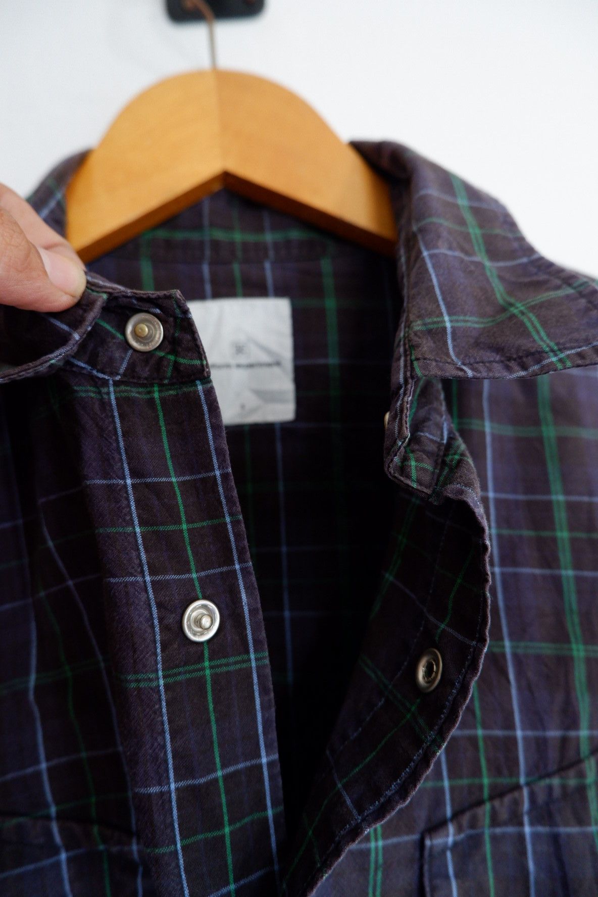 Sophnet. × uniform experiment Vintage Uniform Experiment Plaid Snap Button Shirts Size US L / EU 52-54 / 3 - 4 Thumbnail