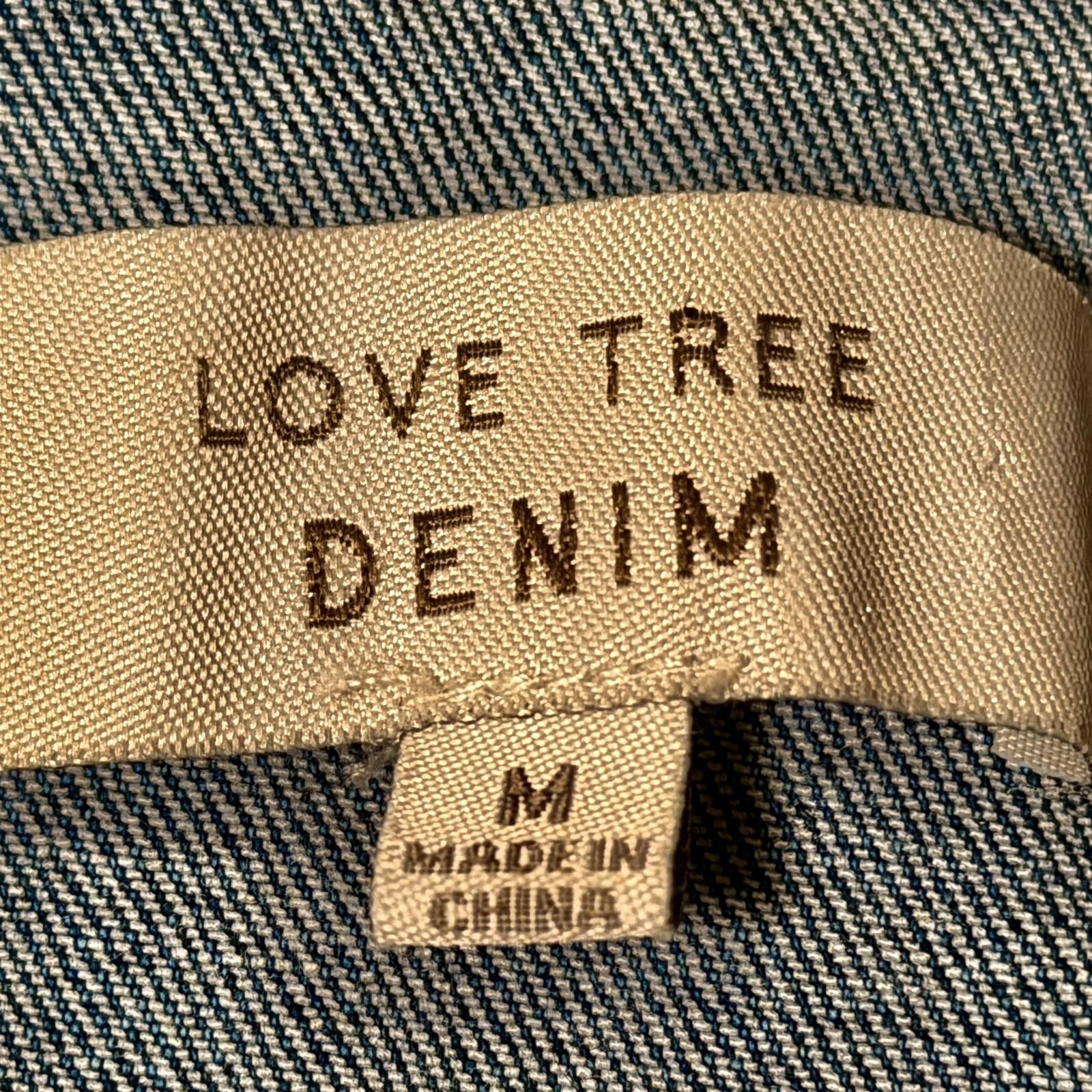 Other Love Tree Denim Cropped Vest Size M / US 6-8 / IT 42-44 - 3 Thumbnail